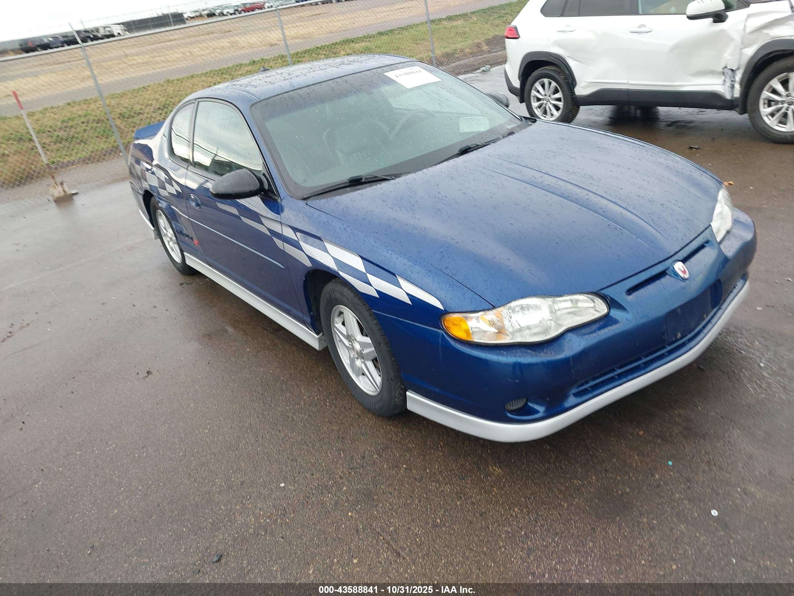 2003 Chevrolet Monte Carlo SS, VIN 2G1WX15K039253540 — Rear end