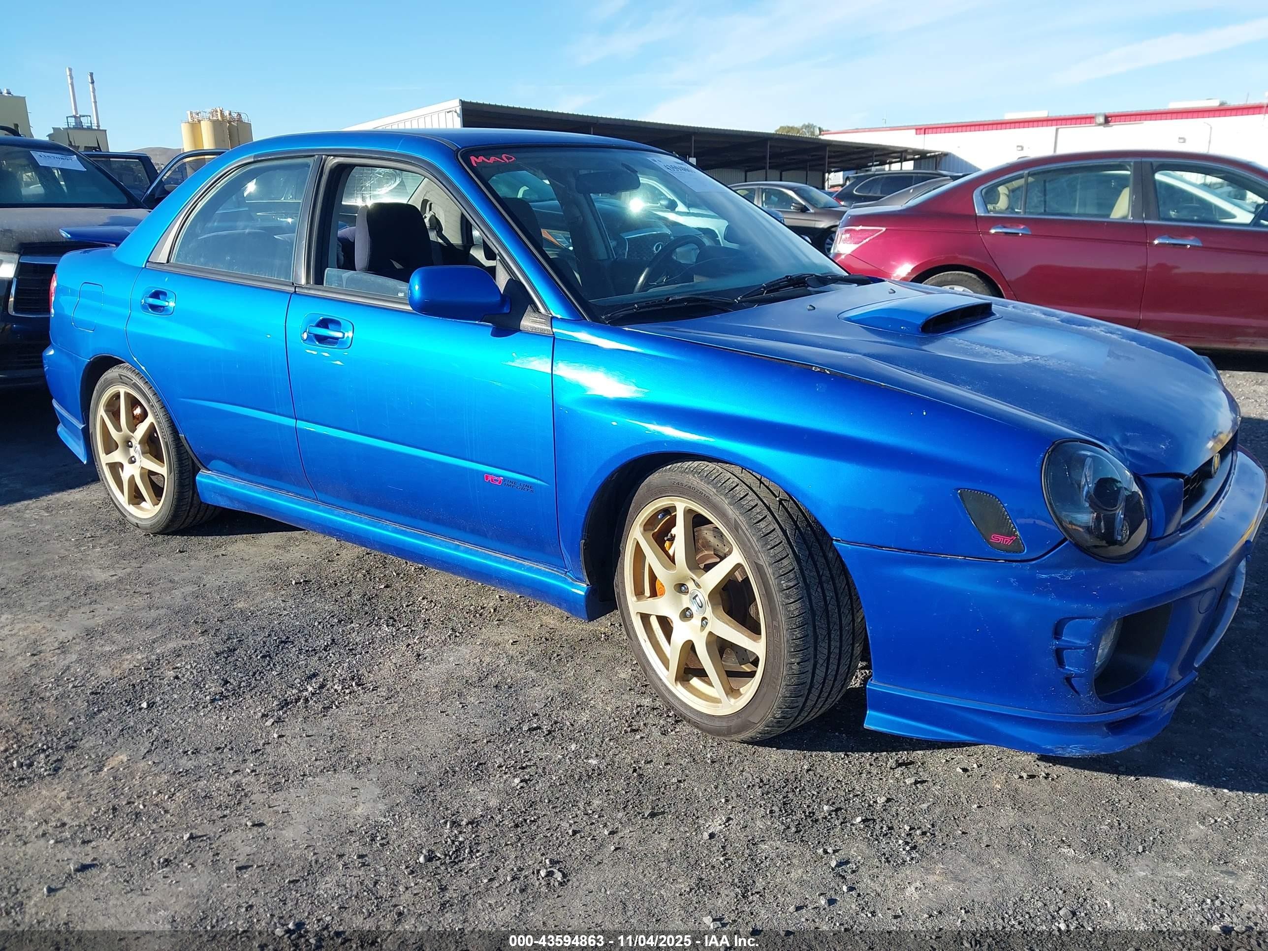 2002 Subaru Impreza WRX, VIN JF1GD29652G514190 — Перед