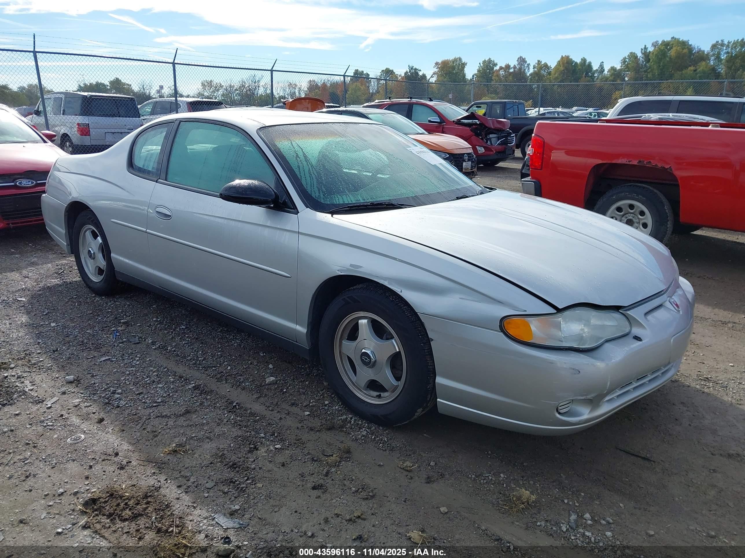 2004 Chevrolet Monte Carlo LS, VIN 2G1WW12E349131807 — Side
