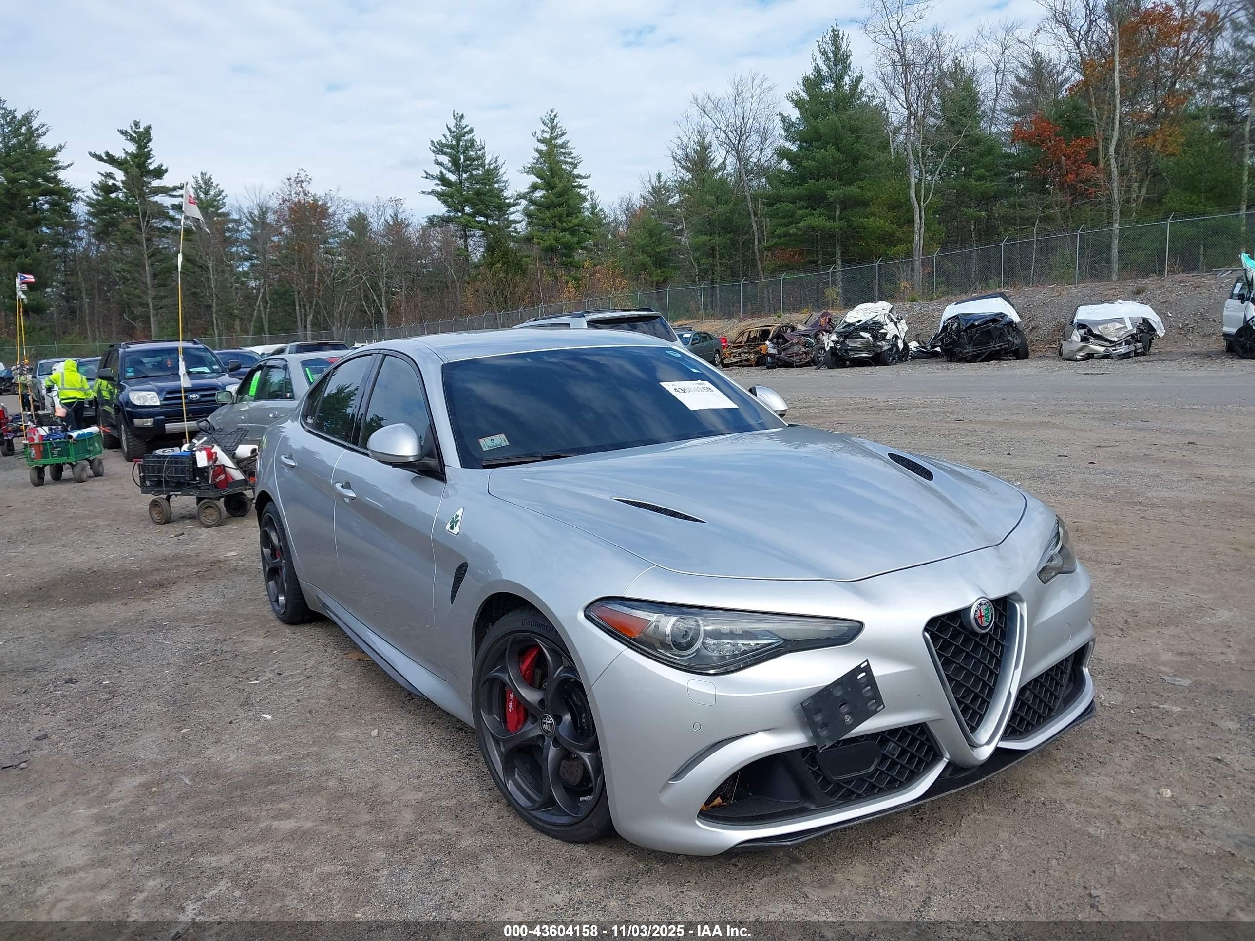 2017 Alfa Romeo Giulia, VIN ZARFAEAV6H7549421 — Interior fire