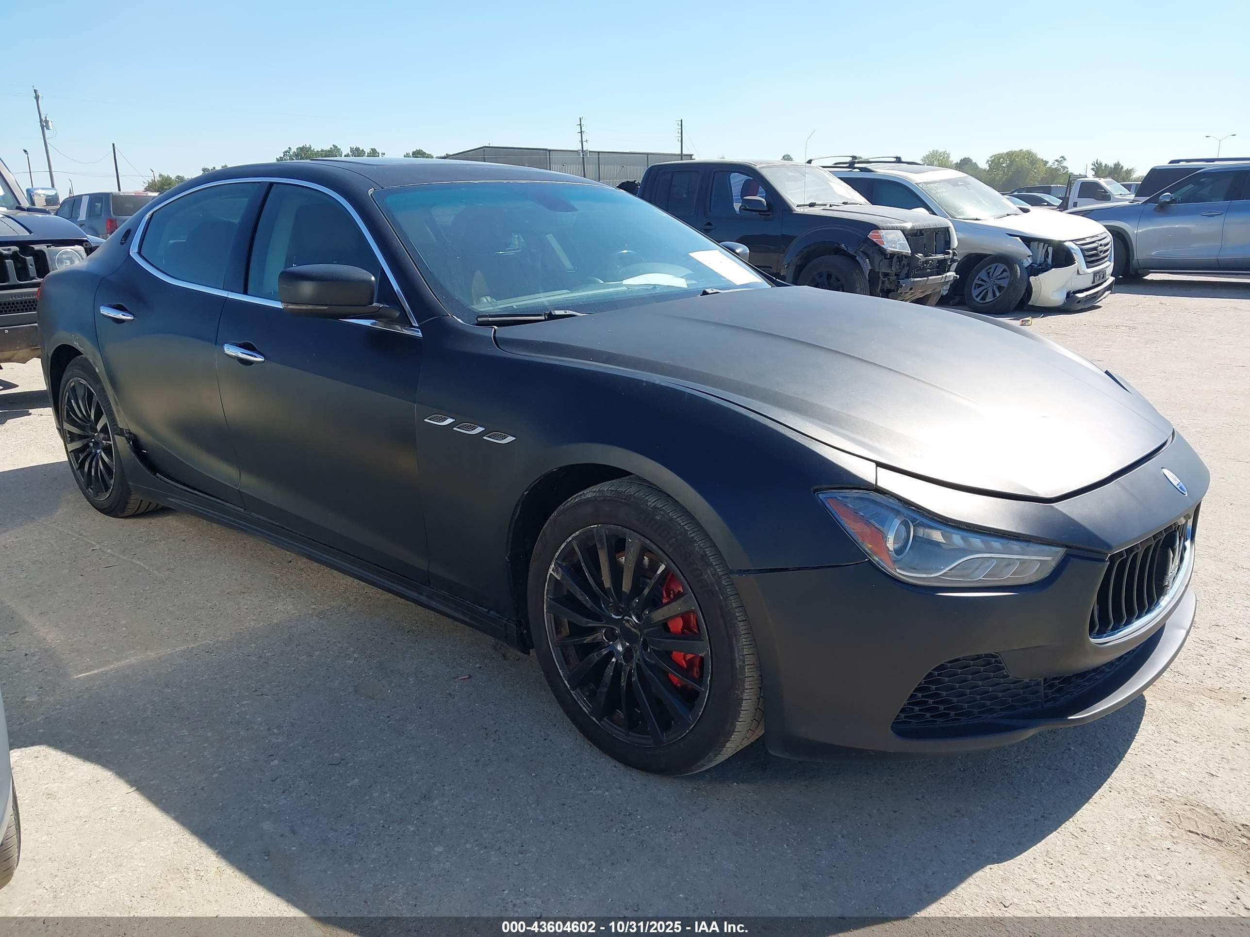 2015 Maserati Ghibli, VIN ZAM57XSA8F1130476 — Auction photo 1 of 5