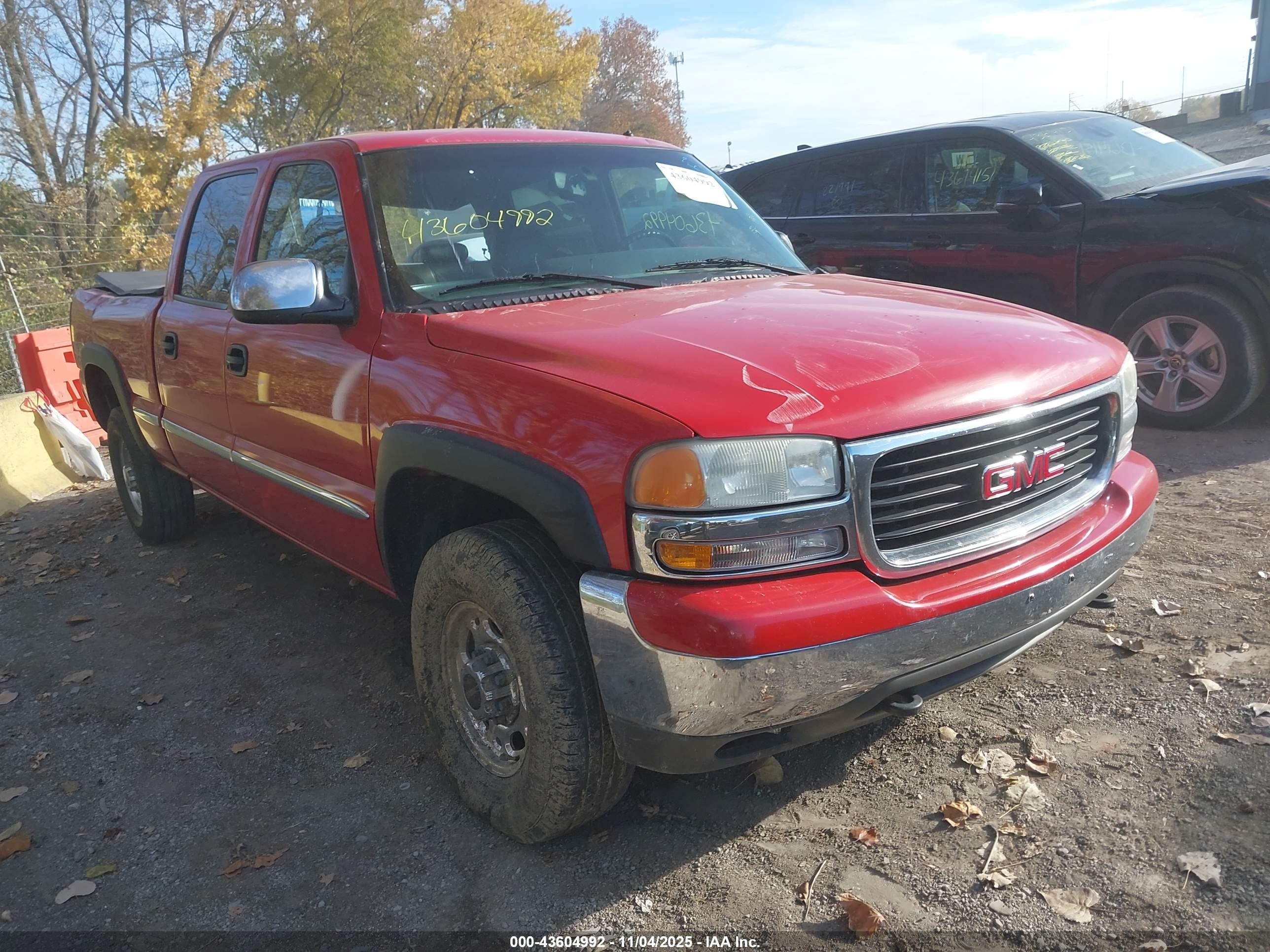 2001 GMC Sierra 1500HD SLE, VIN 1GTGK13U71F196059 — Roof
