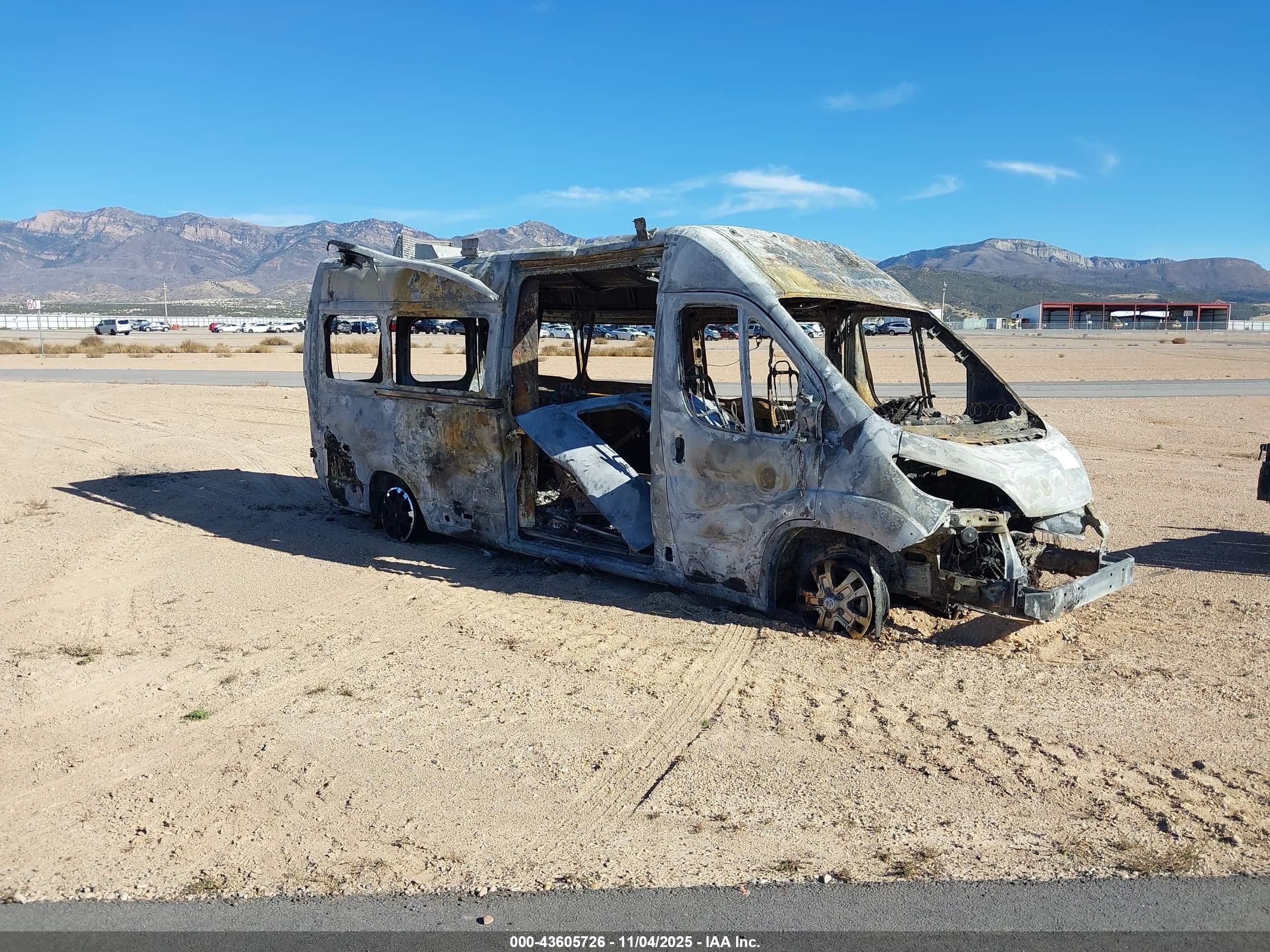 2023 Ram ProMaster Window Van, VIN 3C6MRVUG5PE533224 — Burn