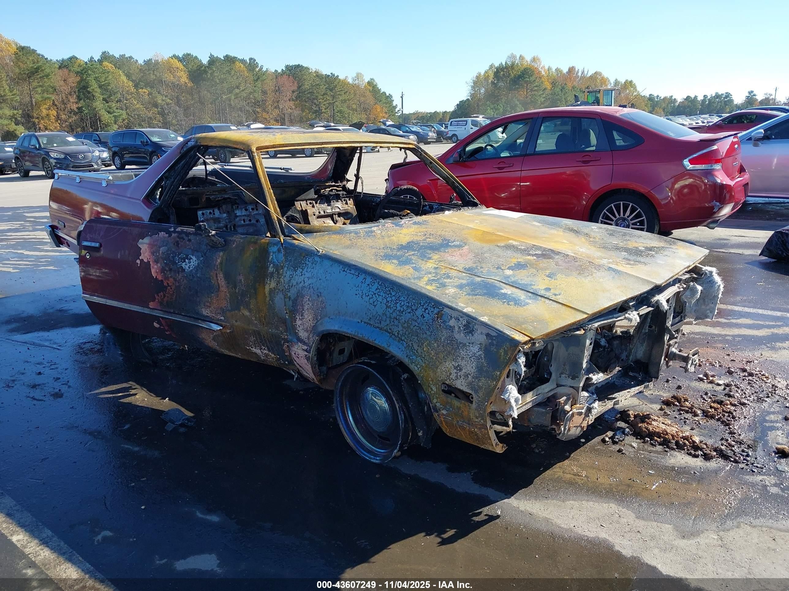 1985 Chevrolet El Camino, VIN 3GCCW80Z3FS916066 — Burn