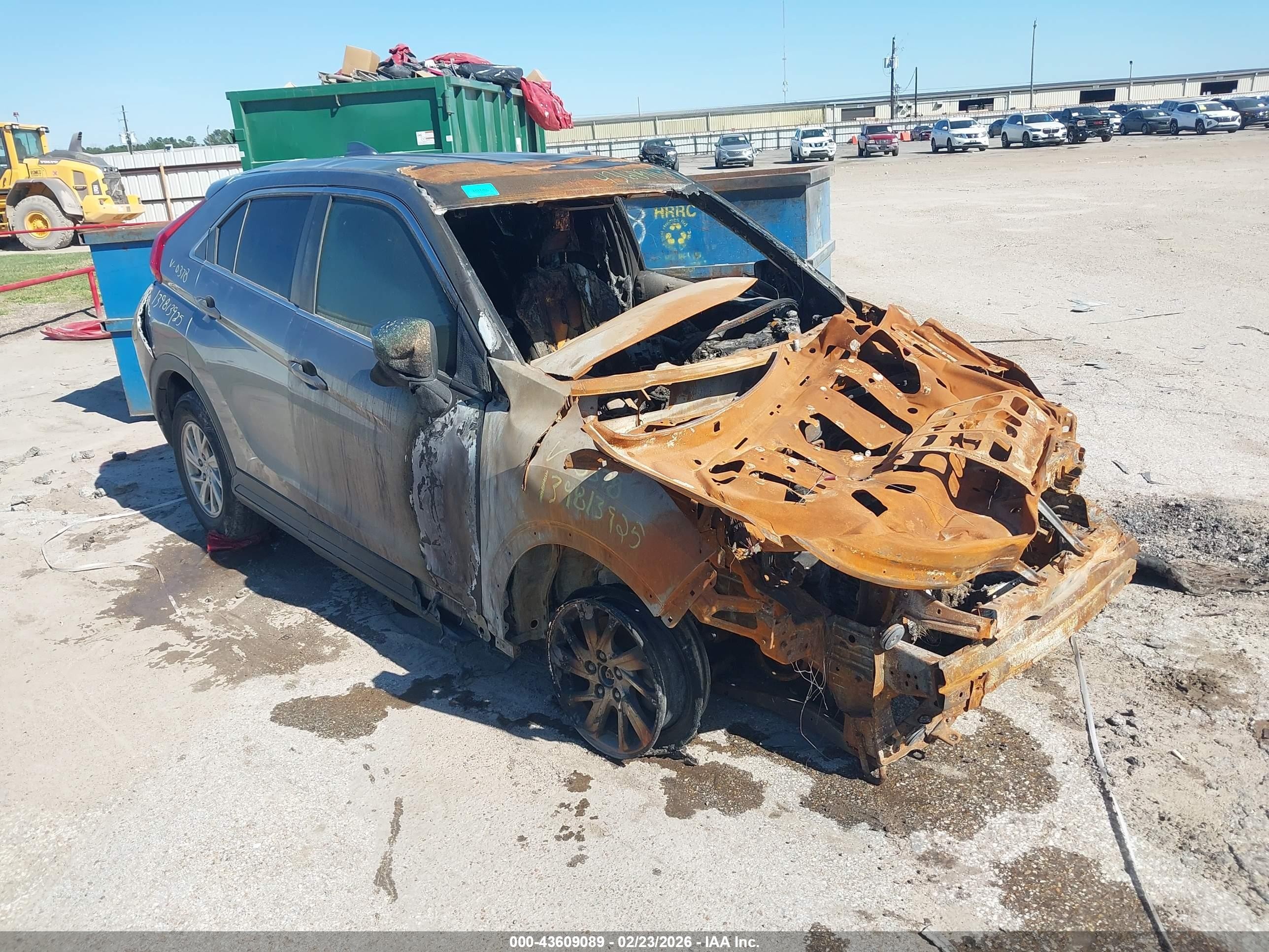 2019 Mitsubishi Eclipse Cross ES, VIN JA4AT3AA9KZ040378 — Engine fire