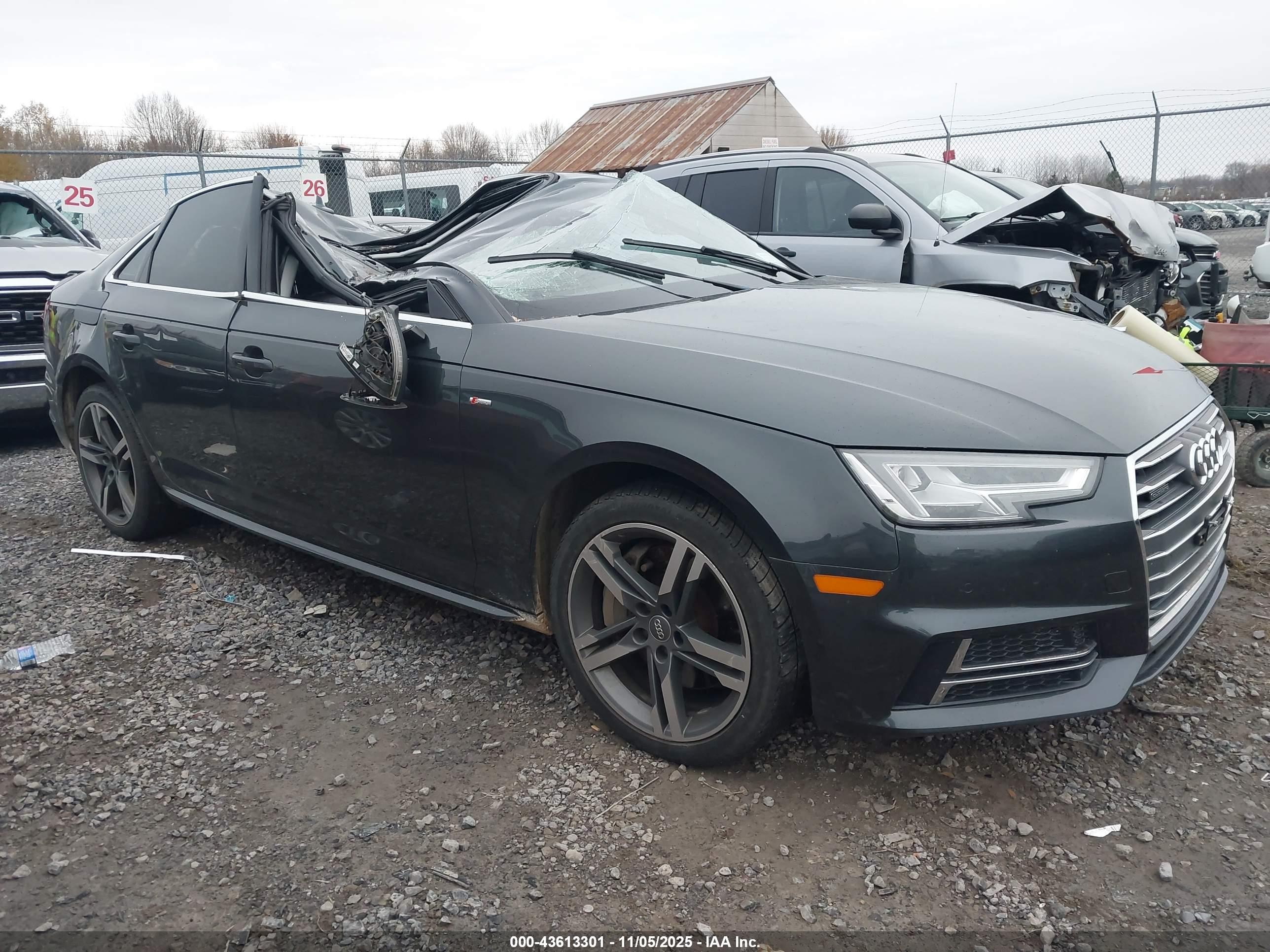 2017 Audi A4 Premium Plus, VIN WAUENAF40HA141225 — Storm