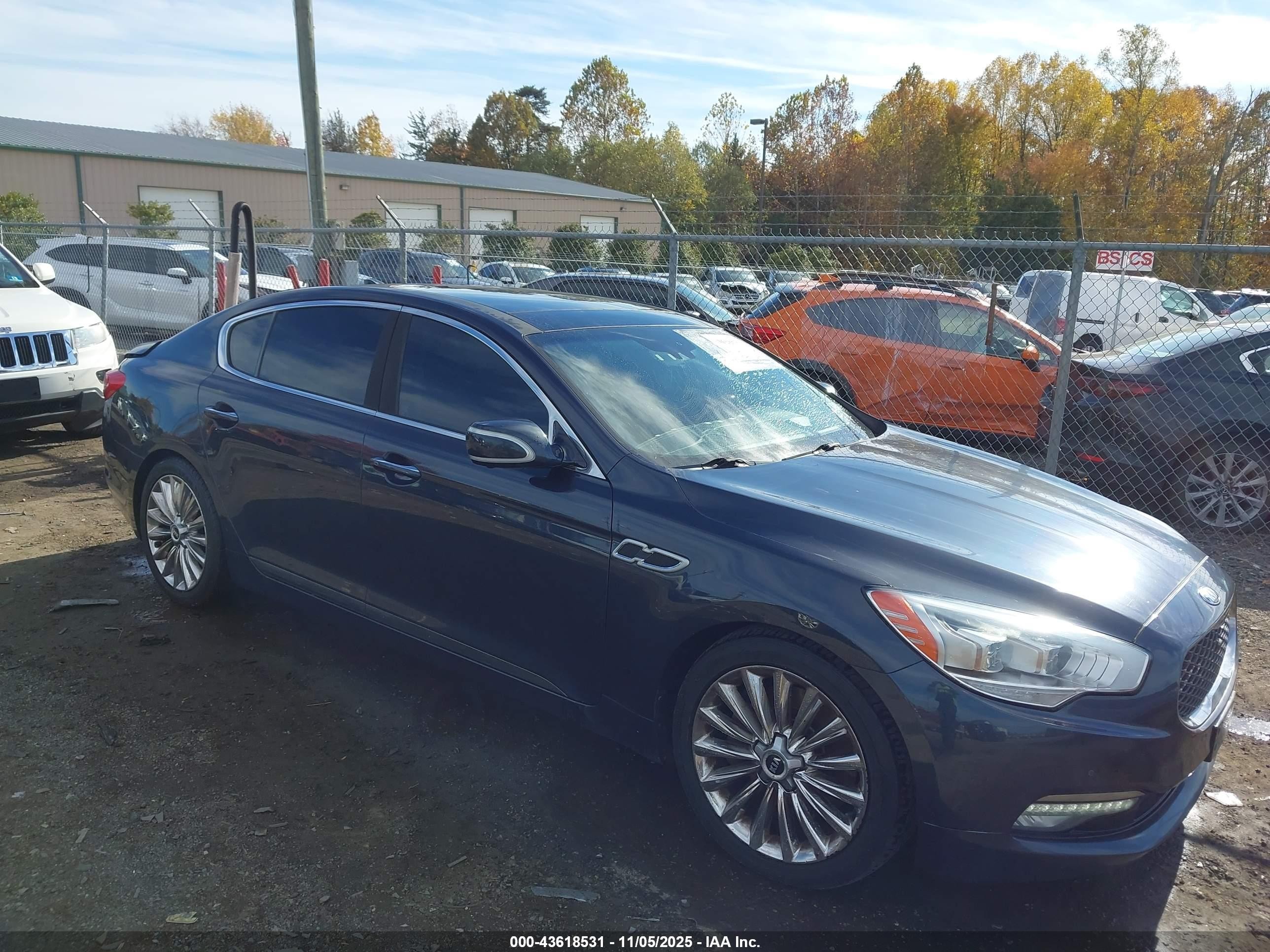 2015 Kia K900 Luxury, VIN KNALW4D46F6018957 — Rear end
