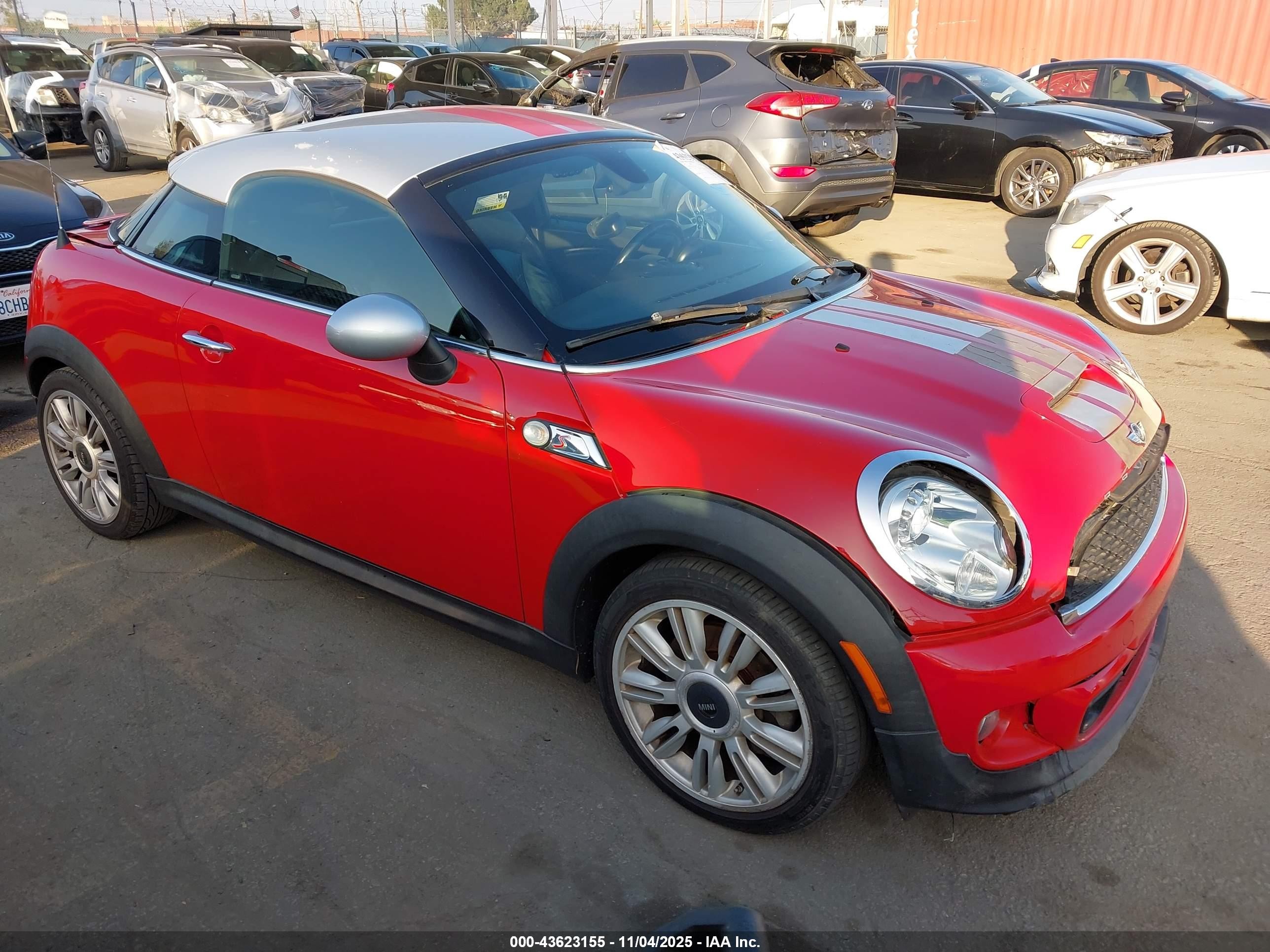 2012 MINI Coupe S, VIN WMWSX3C56CT154662 — Зад