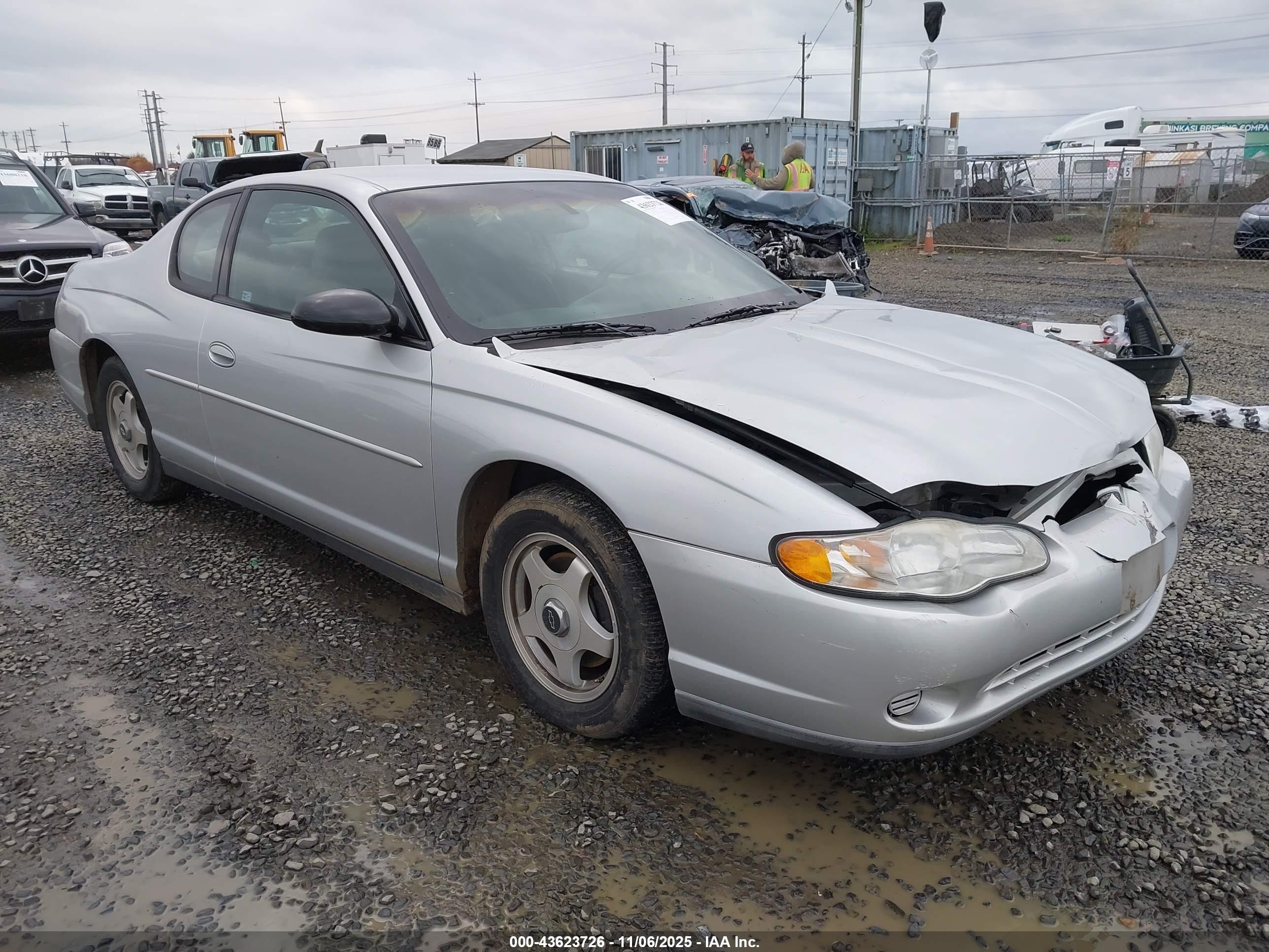2003 Chevrolet Monte Carlo LS, VIN 2G1WW12E539321879 — Front end