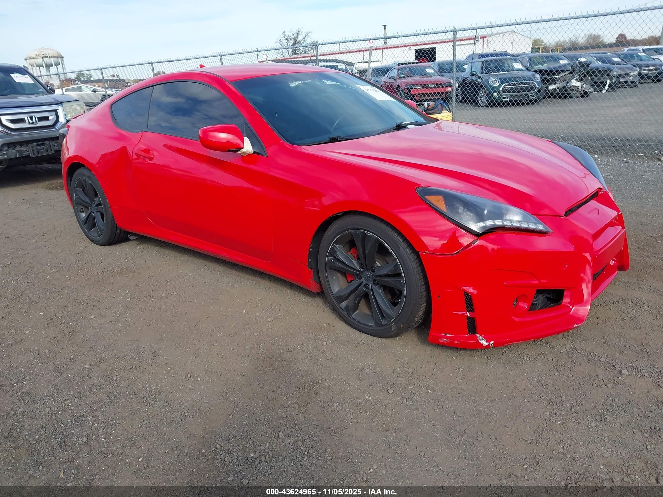 2011 Hyundai Genesis Coupe, VIN KMHHT6KD0BU054466 — Side