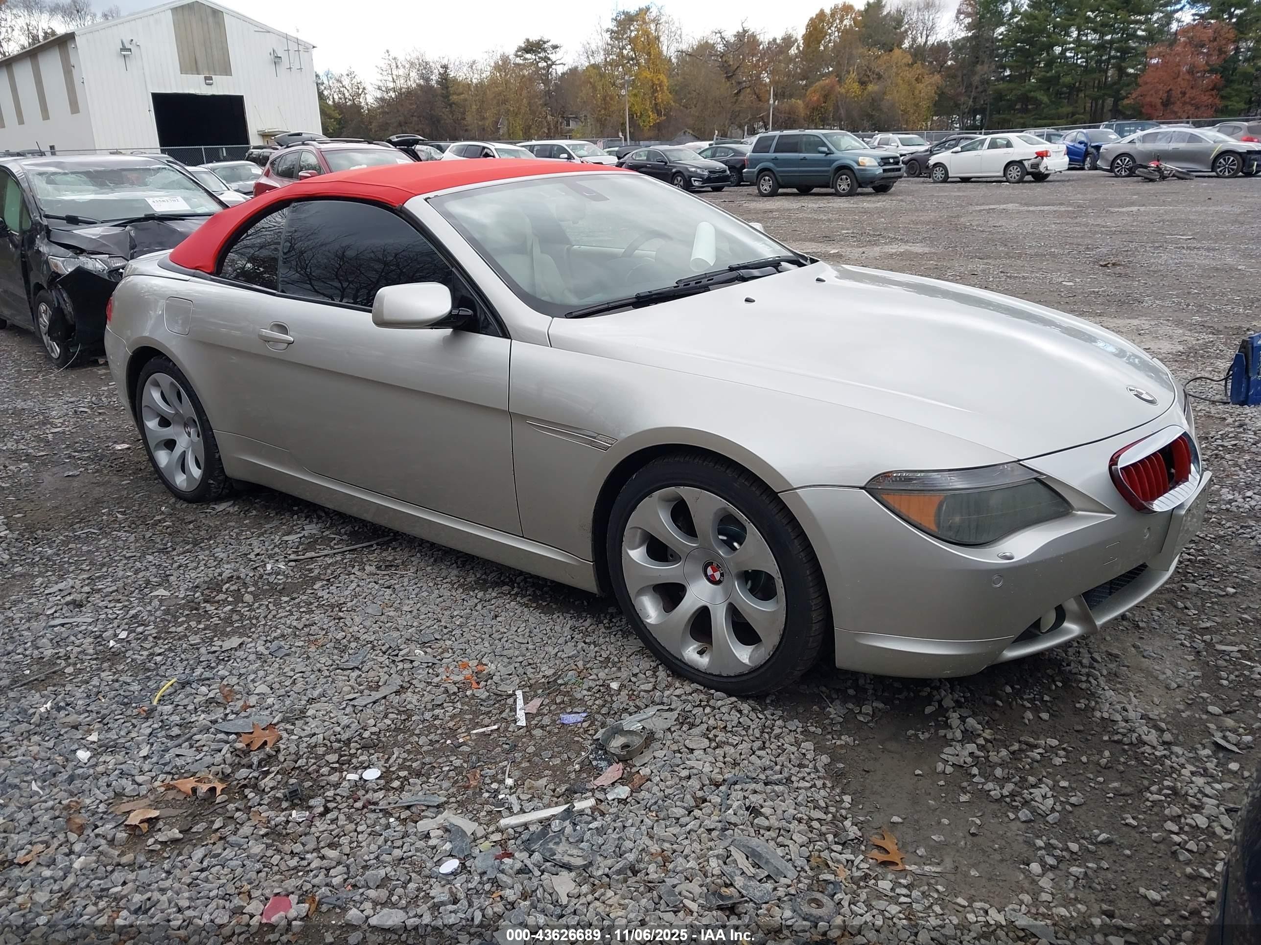 2006 BMW 6 Series 650Ci, VIN WBAEK134X6CN79894 — Front end