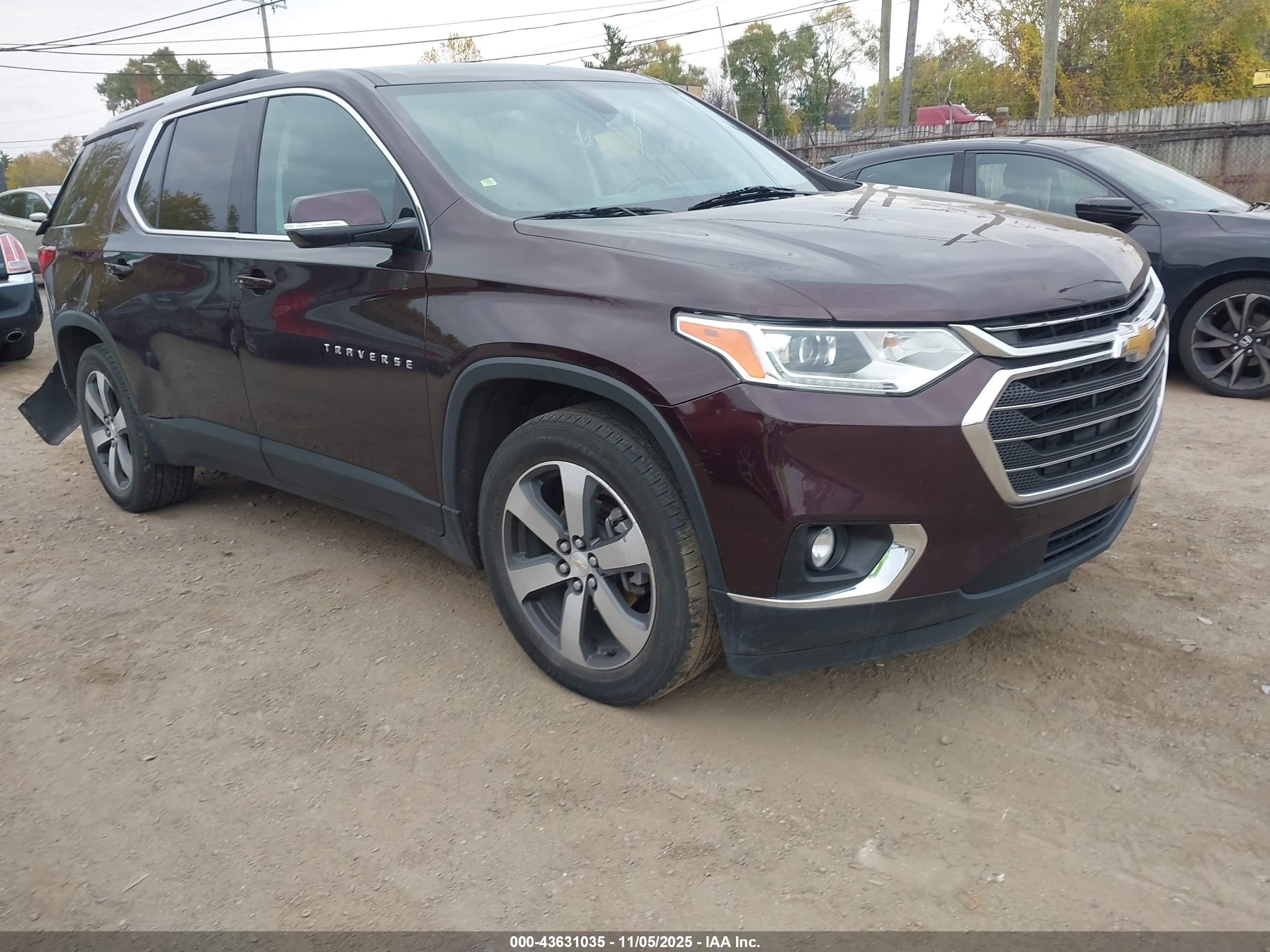 2018 Chevrolet Traverse LT, VIN 1GNERHKW1JJ105256 — Rear end