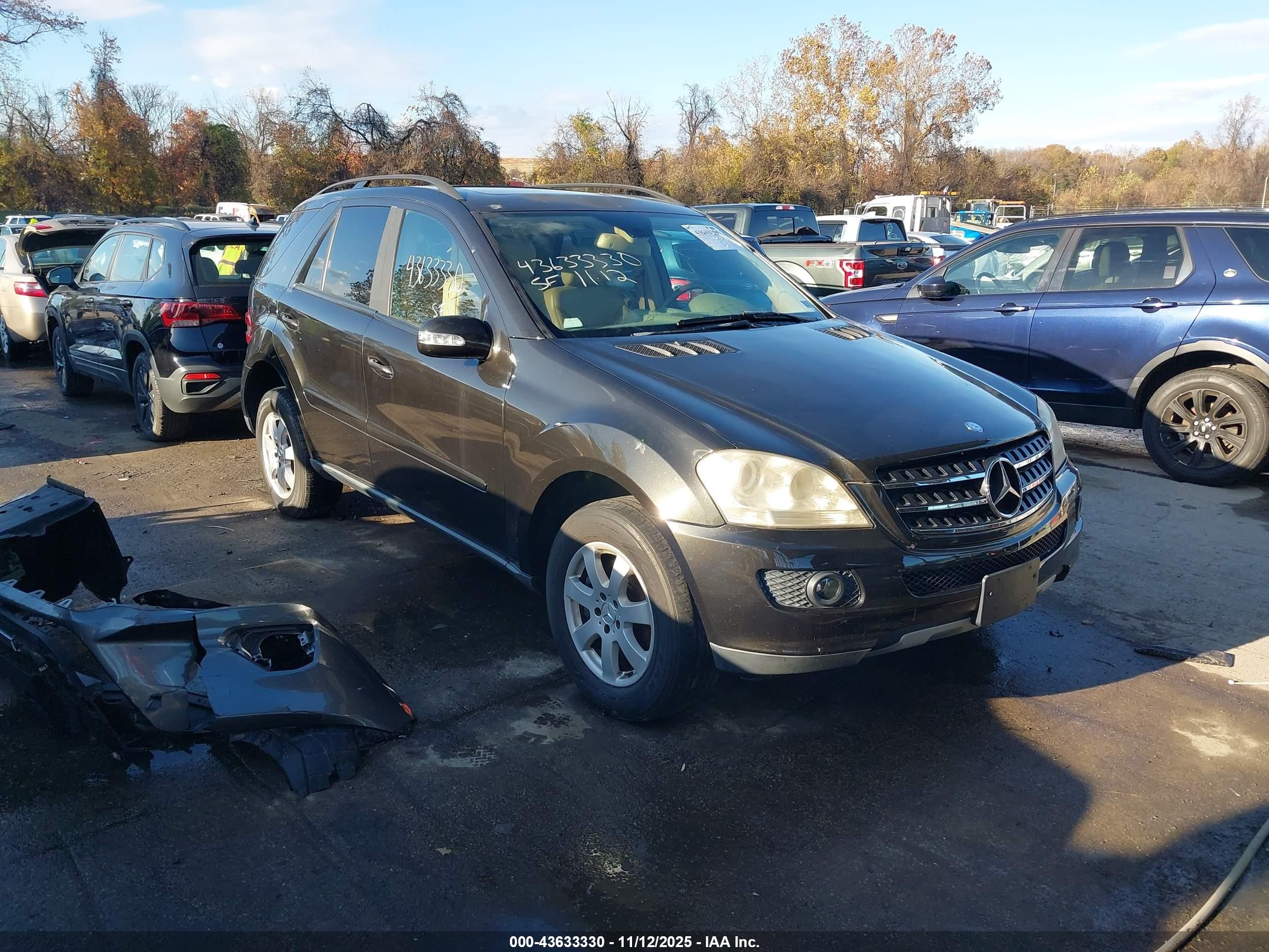 2007 Mercedes-Benz M 350, VIN 4JGBB86E47A218835 — Storm
