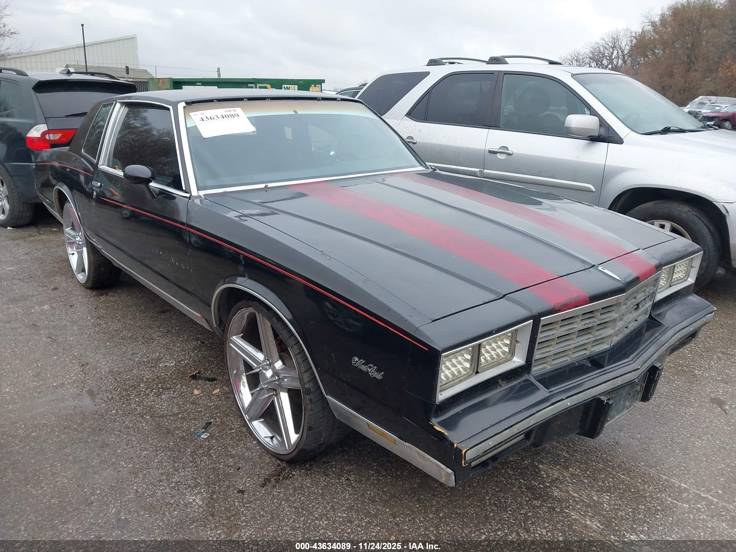 1981 Chevrolet Monte Carlo, VIN 1G1AZ37J7BK502935 — Front end