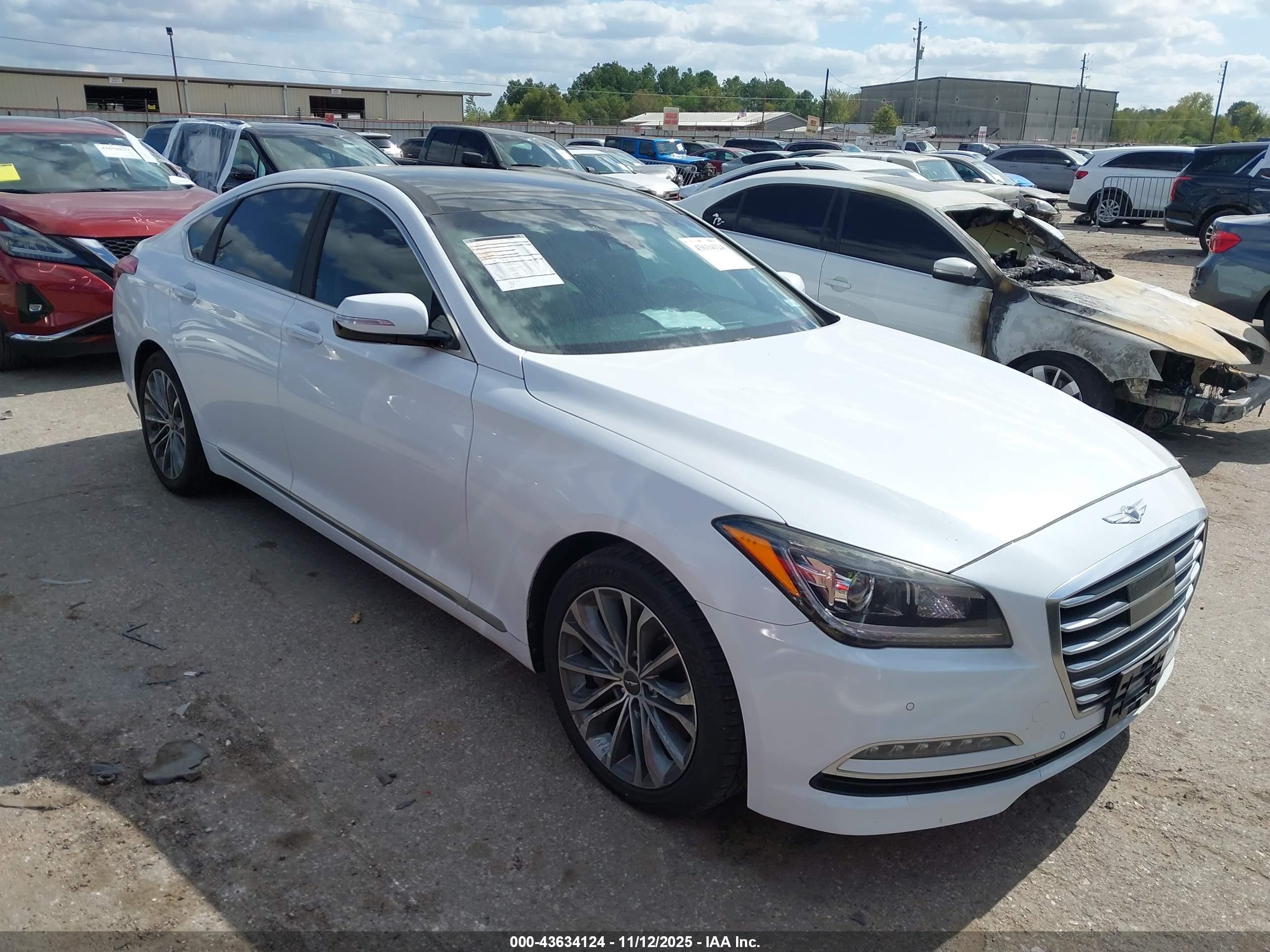 2017 Genesis G80 3.8L, VIN KMHGN4JE7HU176206 — Not stated