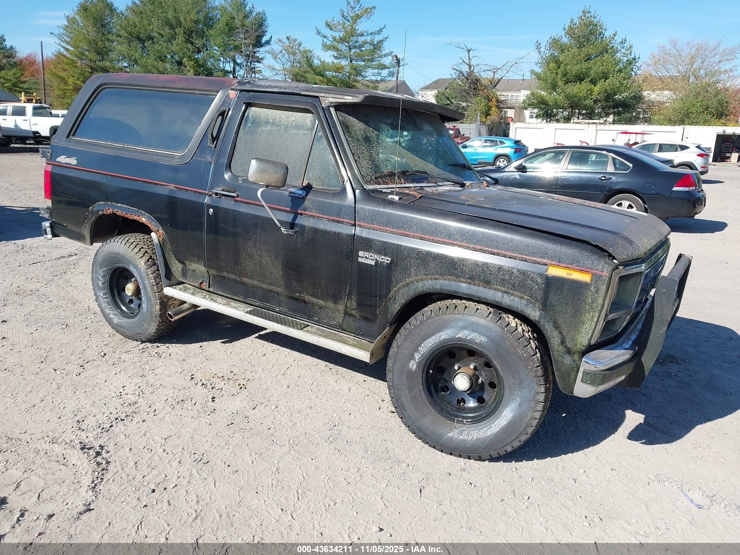 1985 Ford Bronco, VIN 1FMEU15H6FLA20500 — Undercarriage