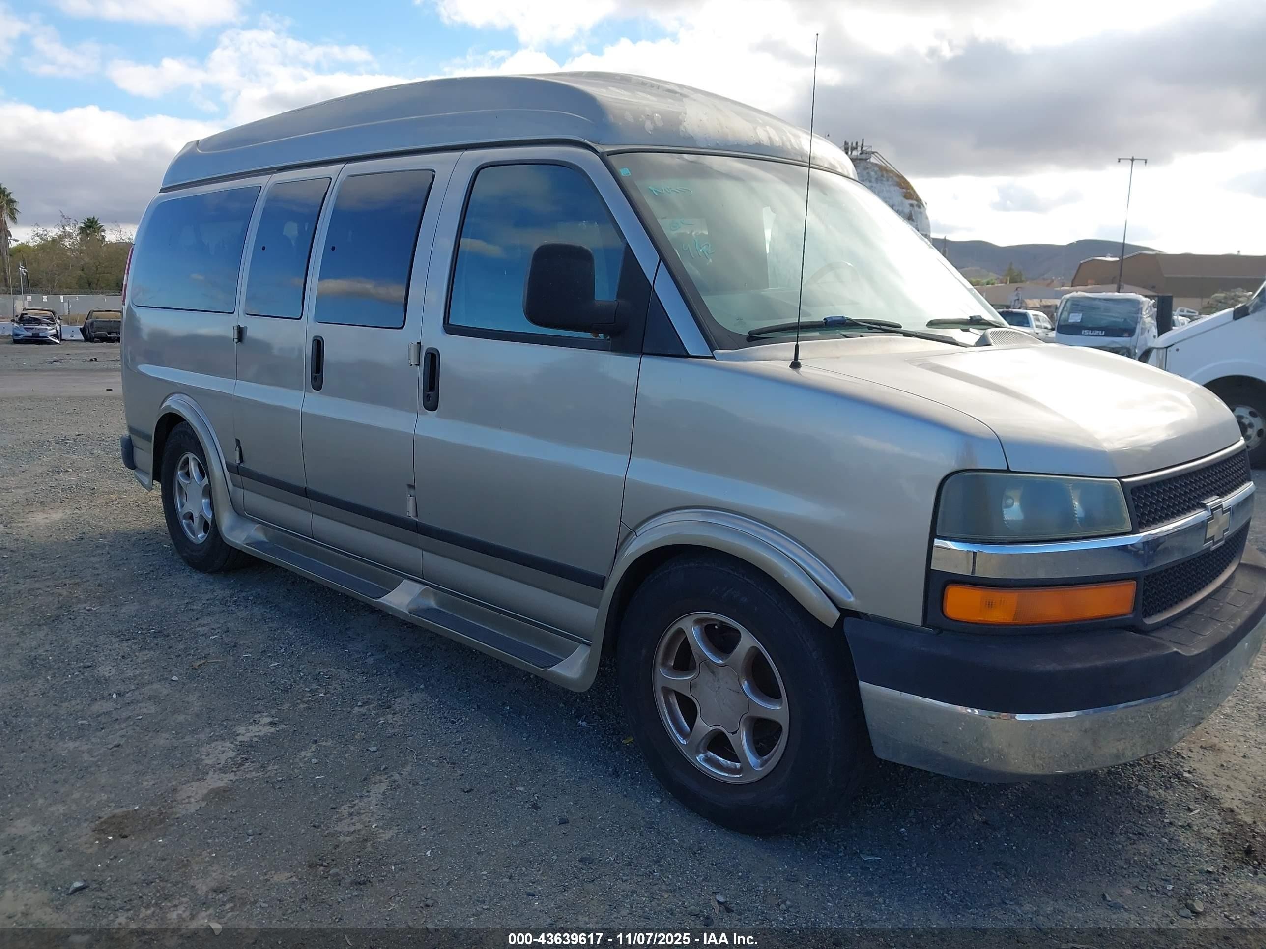 2004 Chevrolet Express Passenger, VIN 1GBFG15T541142525 — Burn