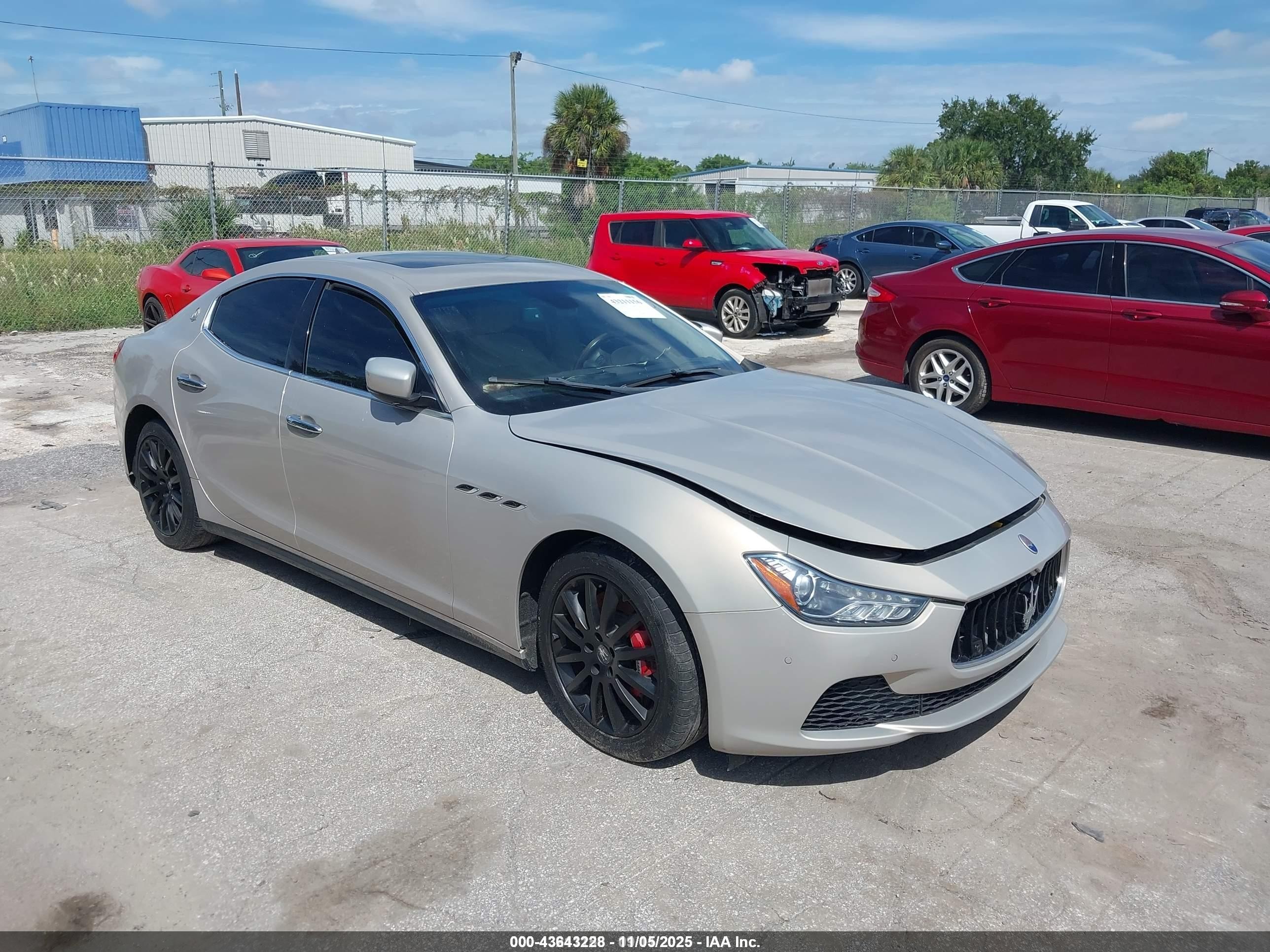 2014 Maserati Ghibli S Q4, VIN ZAM57RTA7E1094398 — Механическое