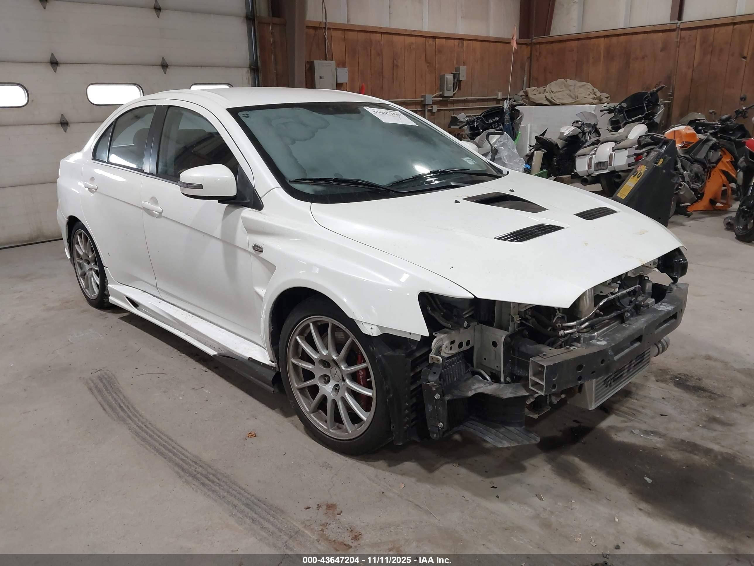 2015 Mitsubishi Lancer Evolution GSR, VIN JA32W8FV4FU016162 — Water / flood