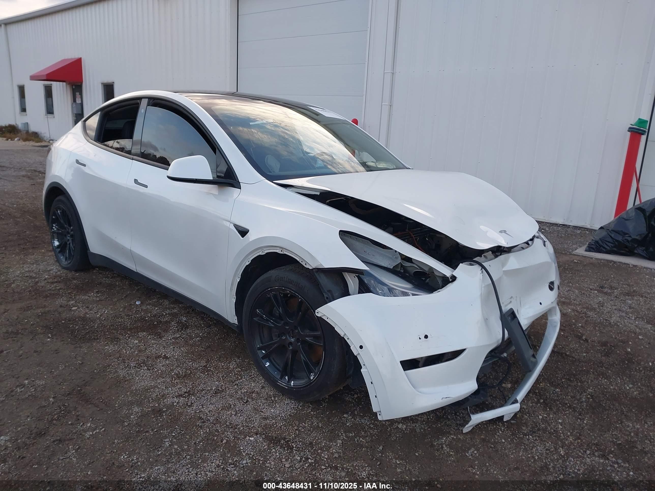 2020 Tesla Model Y Long Range, VIN 5YJYGDEE3LF017097 — Фото с аукциона