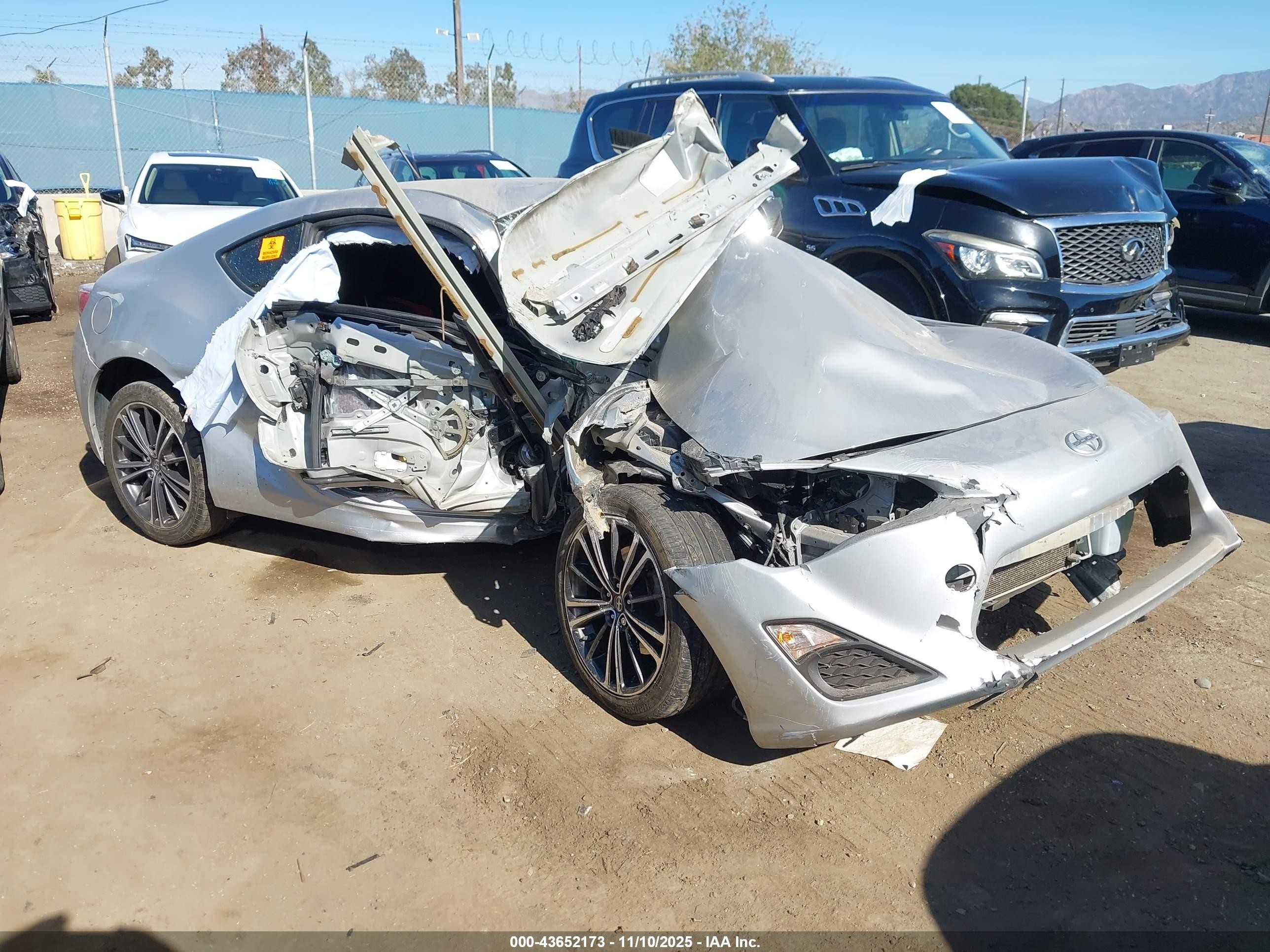 2013 Scion FR-S, VIN JF1ZNAA18D2734018 — Biohazard / chemical