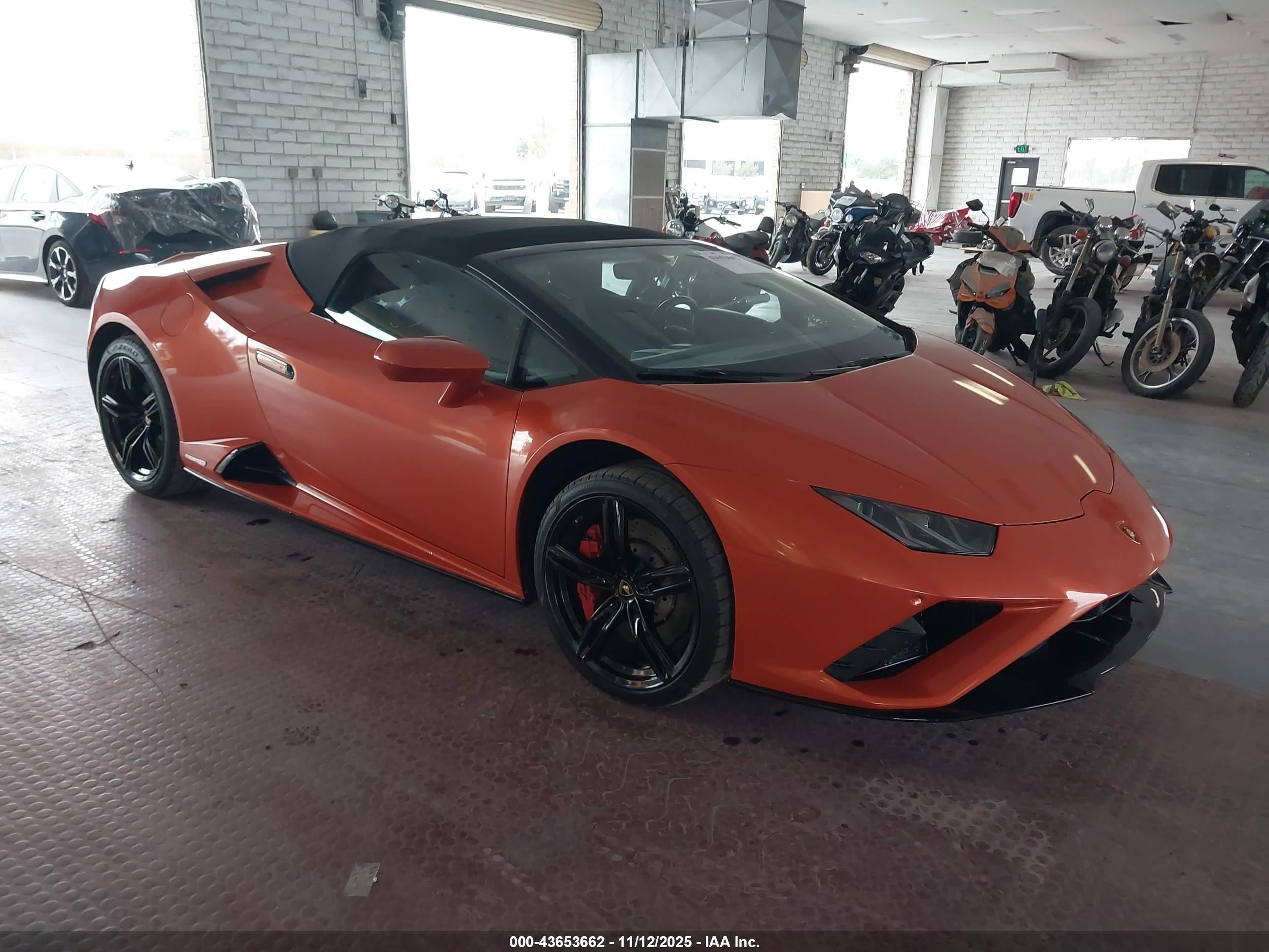 2020 Lamborghini Huracan, VIN ZHWUT5ZF4LLA15403 — Theft recovery