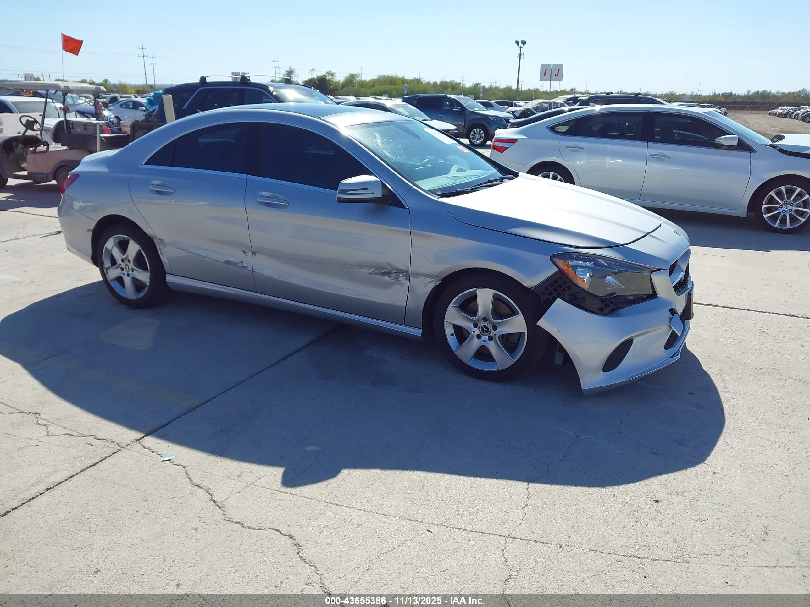 2018 Mercedes-Benz CLA 250, VIN WDDSJ4EB7JN582812 — Side