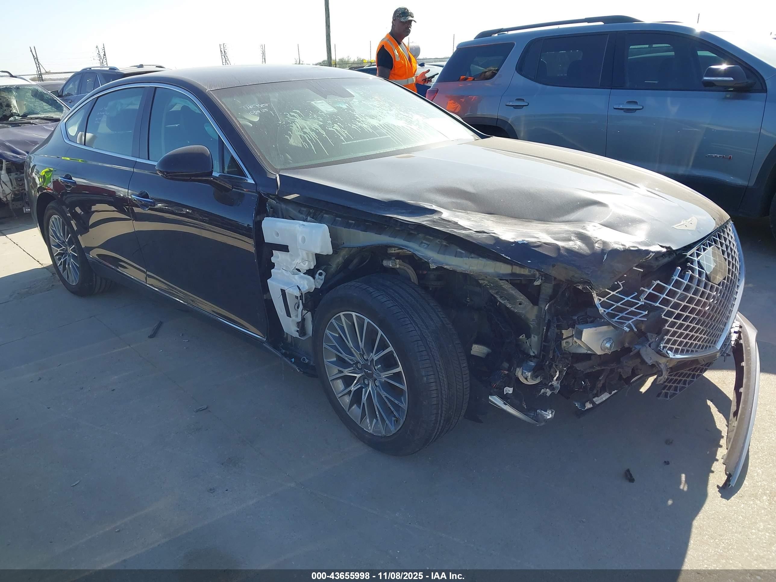 2023 Genesis G80 2.5T, VIN KMTGB4SC0PU197179 — Front end