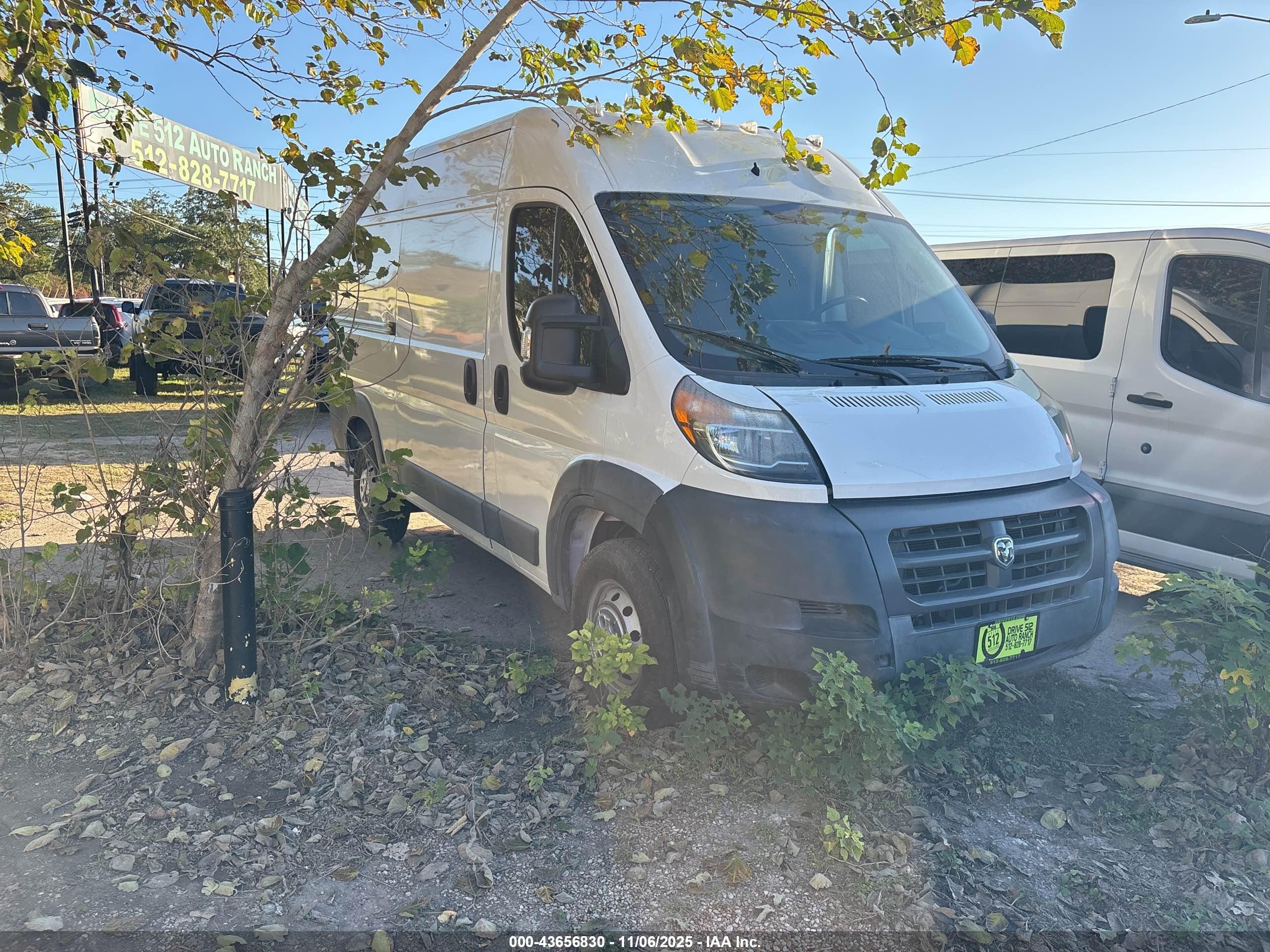 2018 Ram ProMaster Cargo, VIN 3C6TRVCGXJE112569 — Повреждение рамы