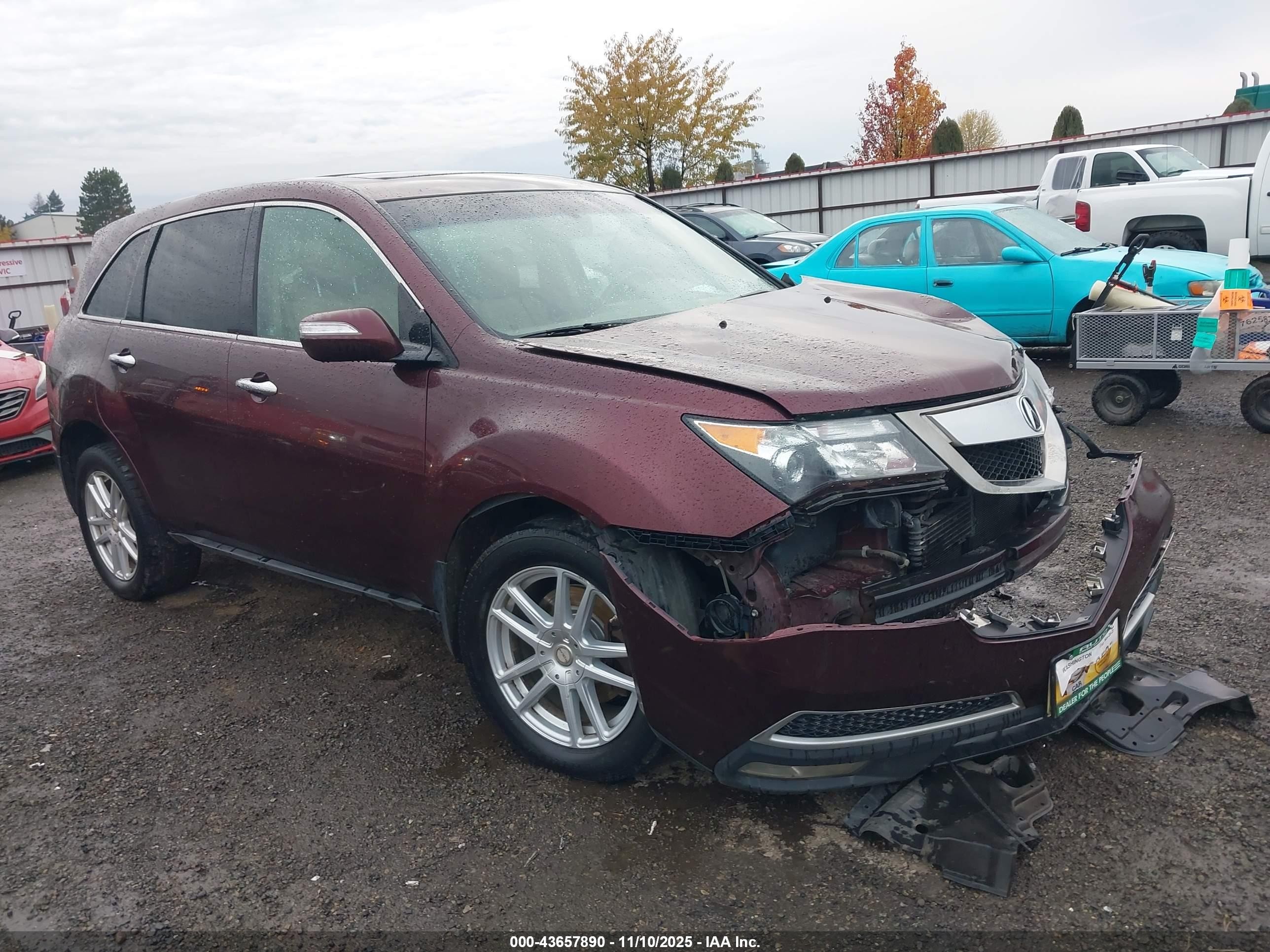 2012 Acura MDX, VIN 2HNYD2H23CH526061 — Front end