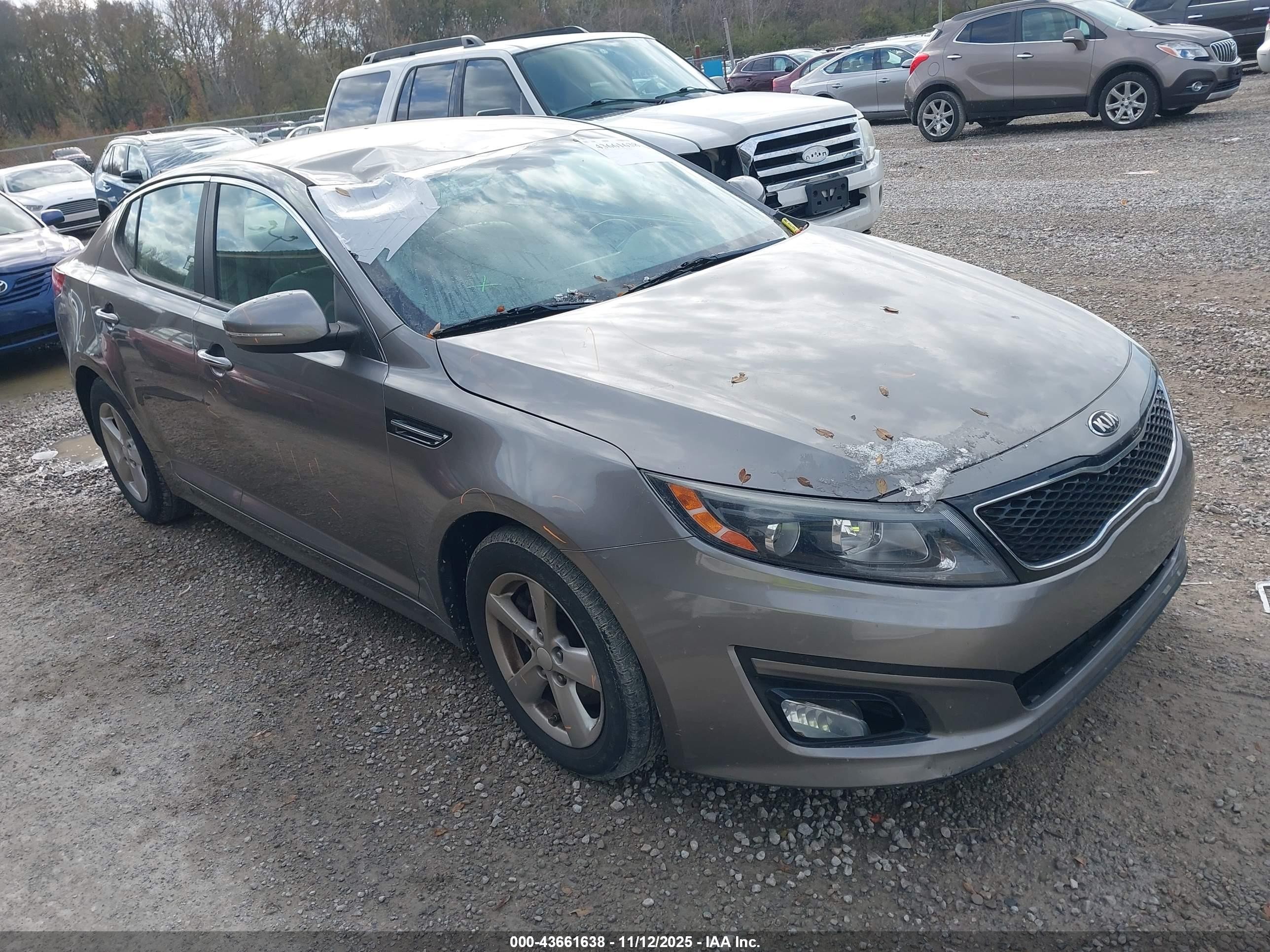 2014 Kia Optima LX, VIN 5XXGM4A70EG345279 — Storm