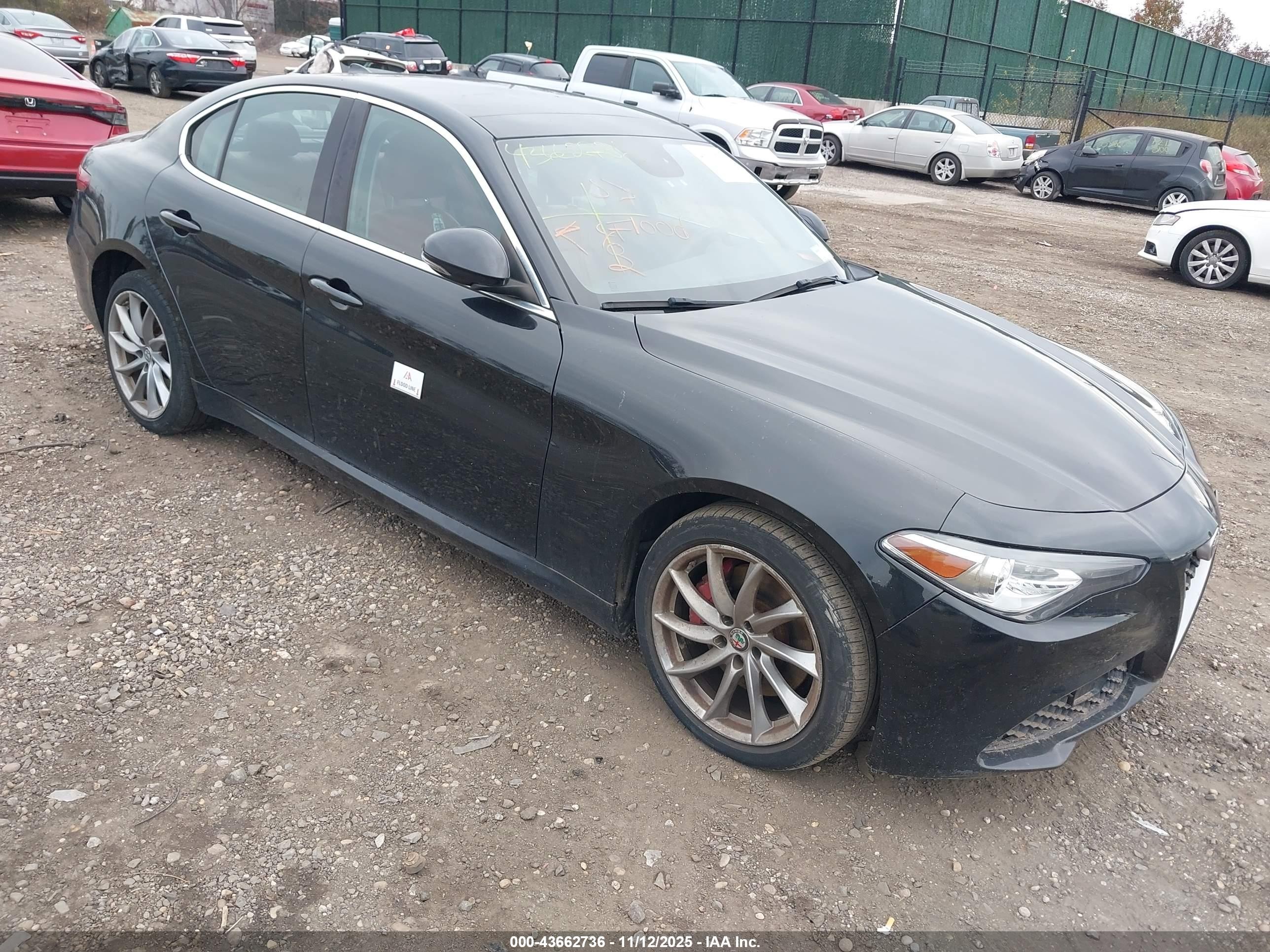 2017 Alfa Romeo Giulia, VIN ZARFAEDN5H7551561 — Вода / потоп