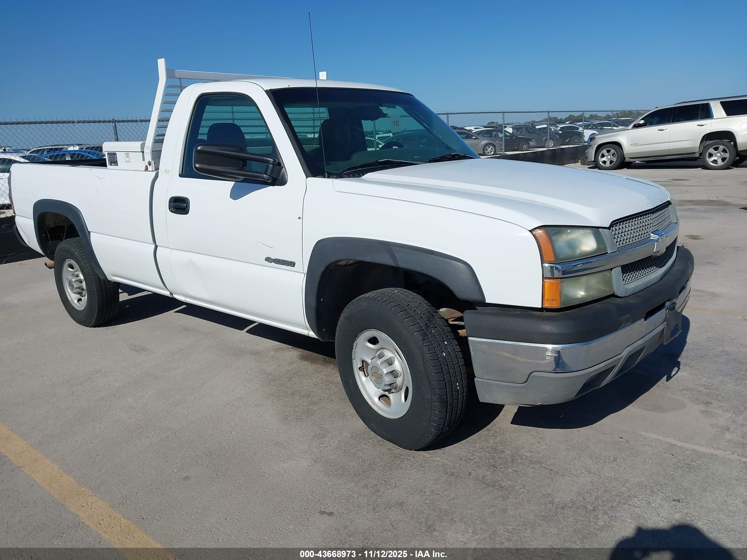 2003 Chevrolet Silverado 2500 Work Truck, VIN 1GCGC24U83Z198745 — Hail