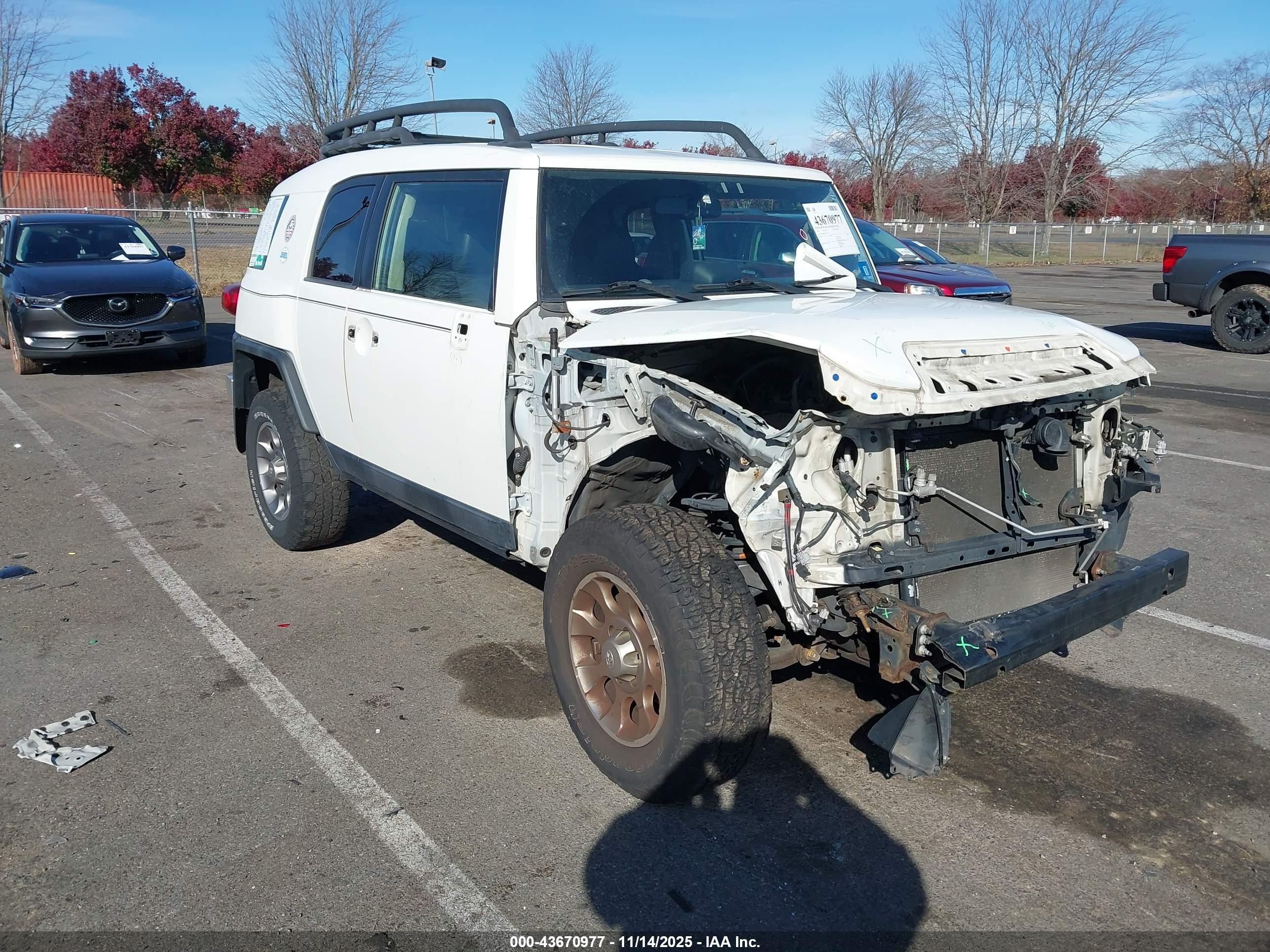 2012 Toyota FJ Cruiser, VIN JTEBU4BF4CK133774 — Front end