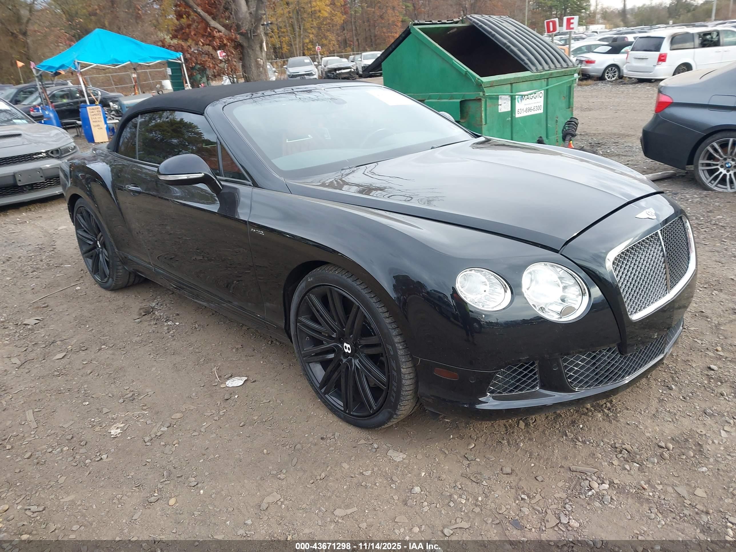 2014 Bentley Continental GT GTC SPEED, VIN SCBGC3ZA2EC091087 — Rear end