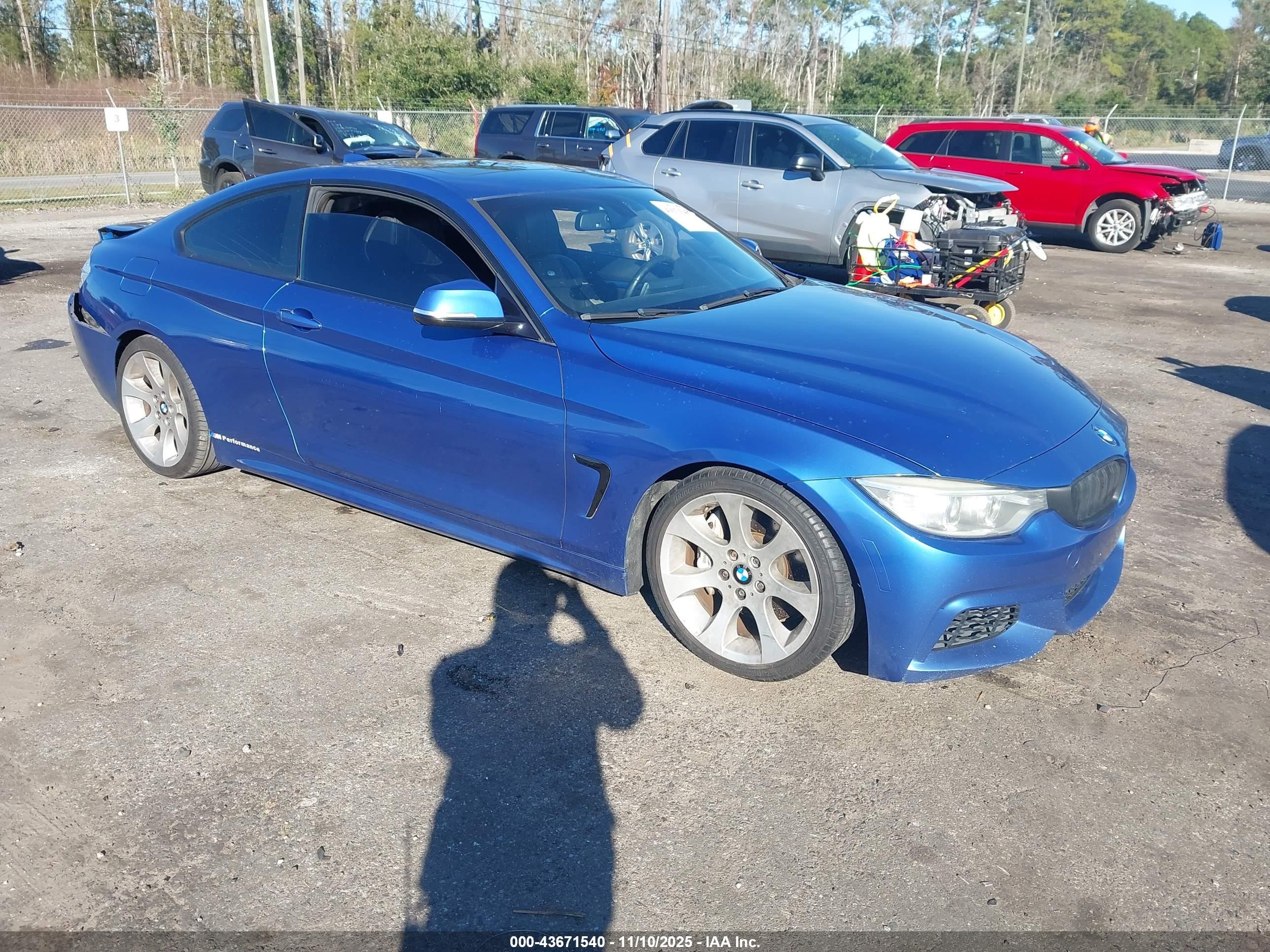 2014 BMW 4 Series 435i, VIN WBA3R1C57EF729243 — Rear end