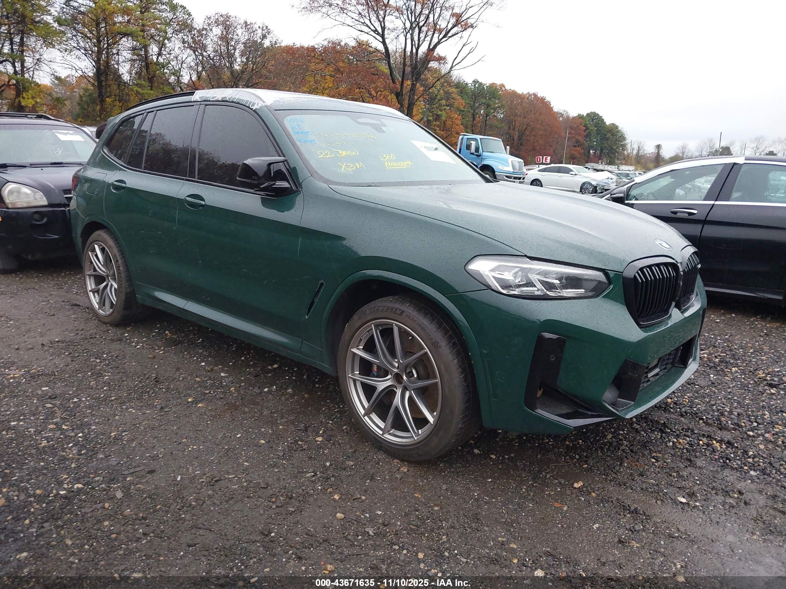 2022 BMW X3 M, VIN 5YM13EC05N9L14581 — Theft recovery