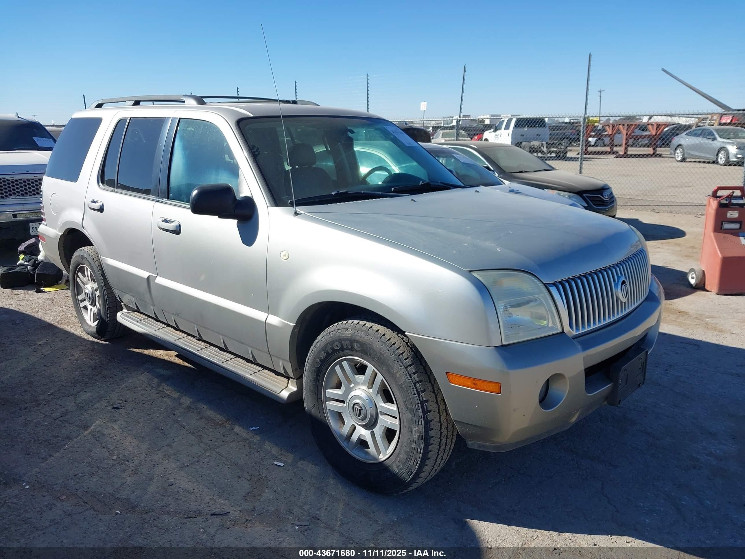 2003 Mercury Mountaineer Convenience, VIN 4M2DU86K43ZJ18625 — Repossession