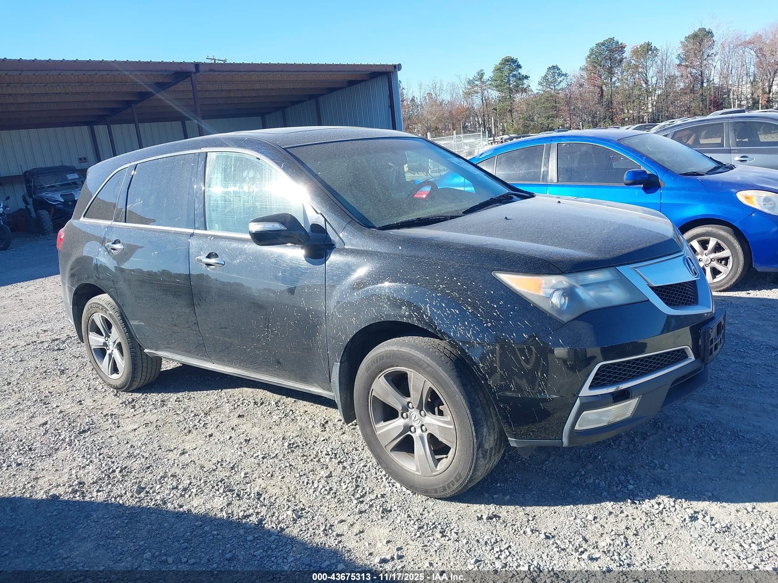 2011 Acura MDX, VIN 2HNYD2H29BH524314 — Repossession