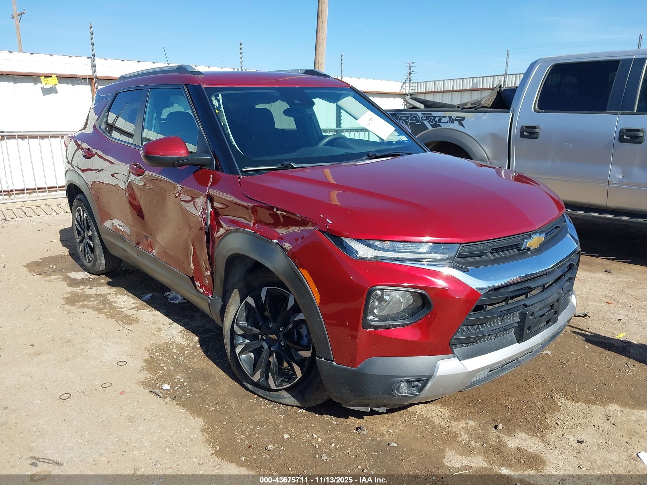 2022 Chevrolet TrailBlazer LT, VIN KL79MPSL3NB061492 — Side