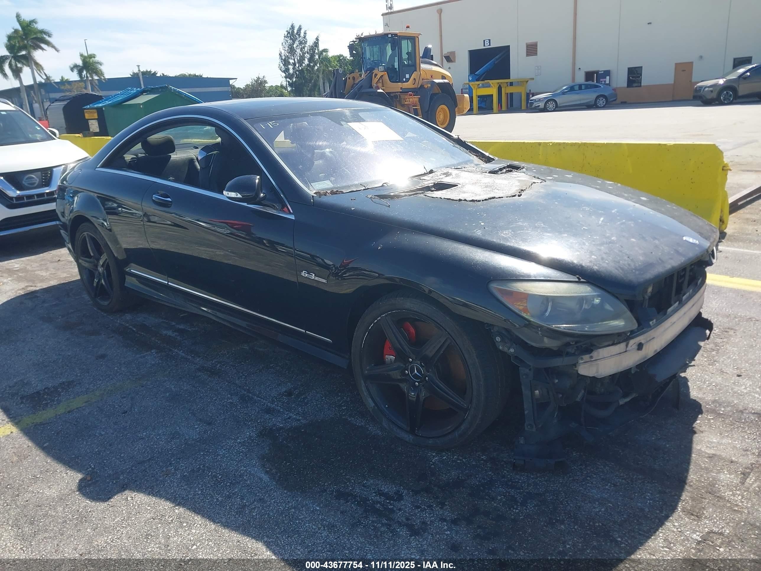 2009 Mercedes-Benz CL 63 AMG, VIN WDDEJ77X79A019821 — Engine fire