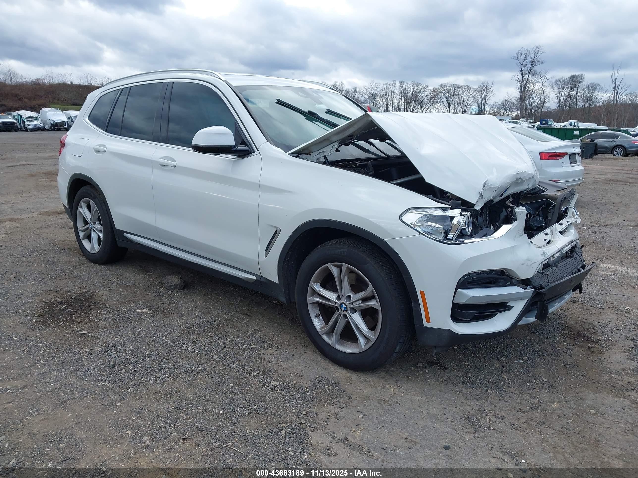 2021 BMW X3 xDrive30i, VIN 5UXTY5C02M9H94209 — Front end