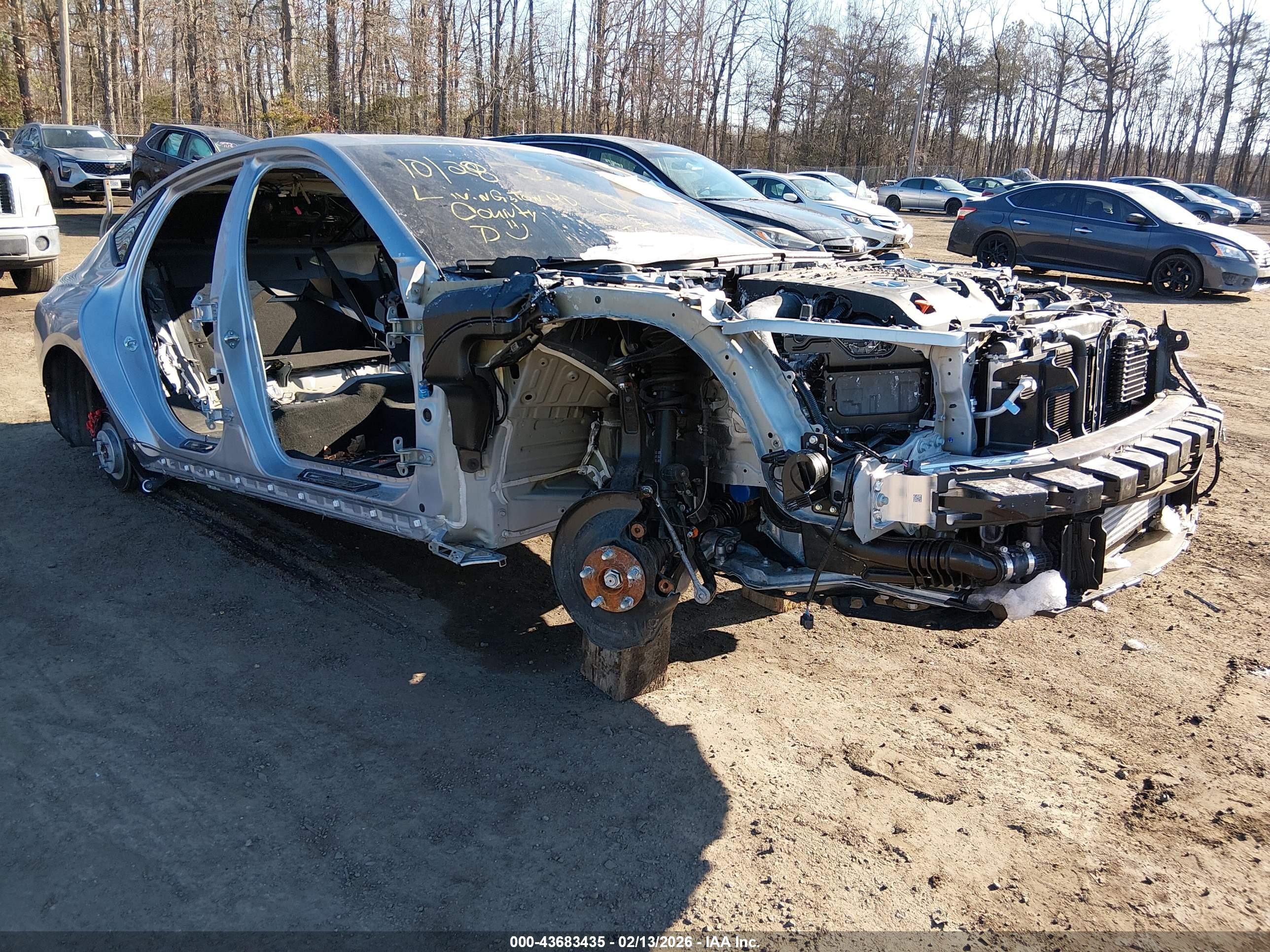 2025 Acura TLX Type S, VIN 19UUB7F00SA000848 — Stripped