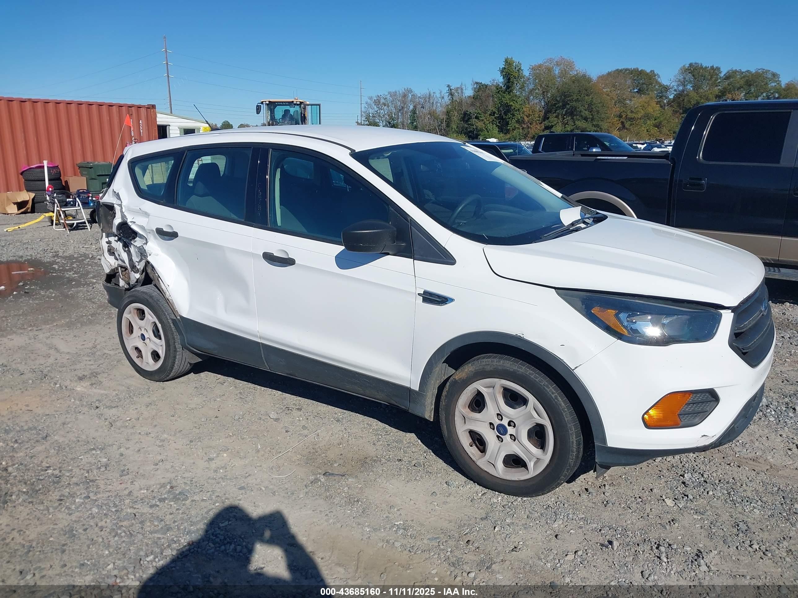 2018 Ford Escape S, VIN 1FMCU0F78JUB36873 — Rear end