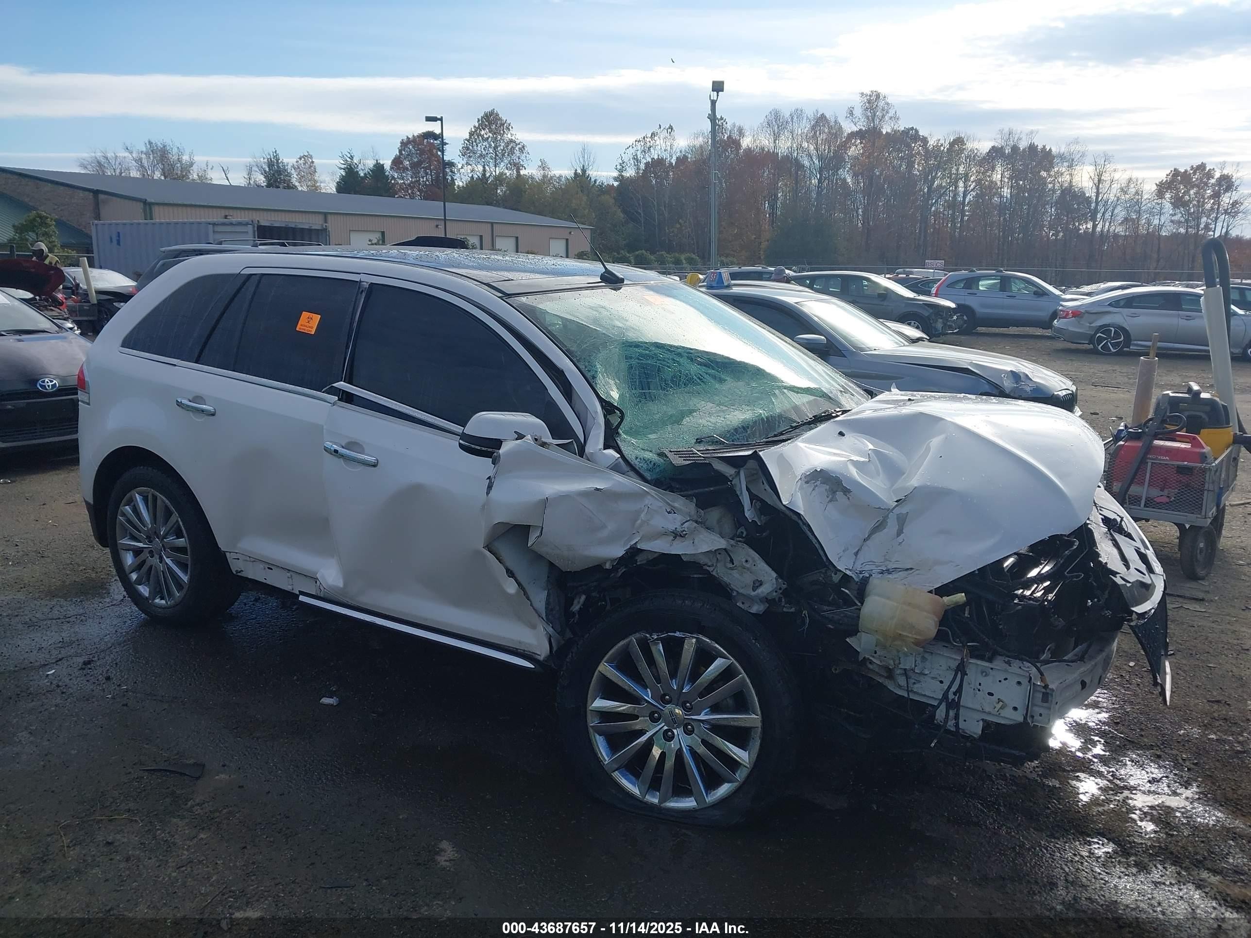 2015 Lincoln MKX, VIN 2LMDJ8JK9FBL28599 — Biohazard / chemical
