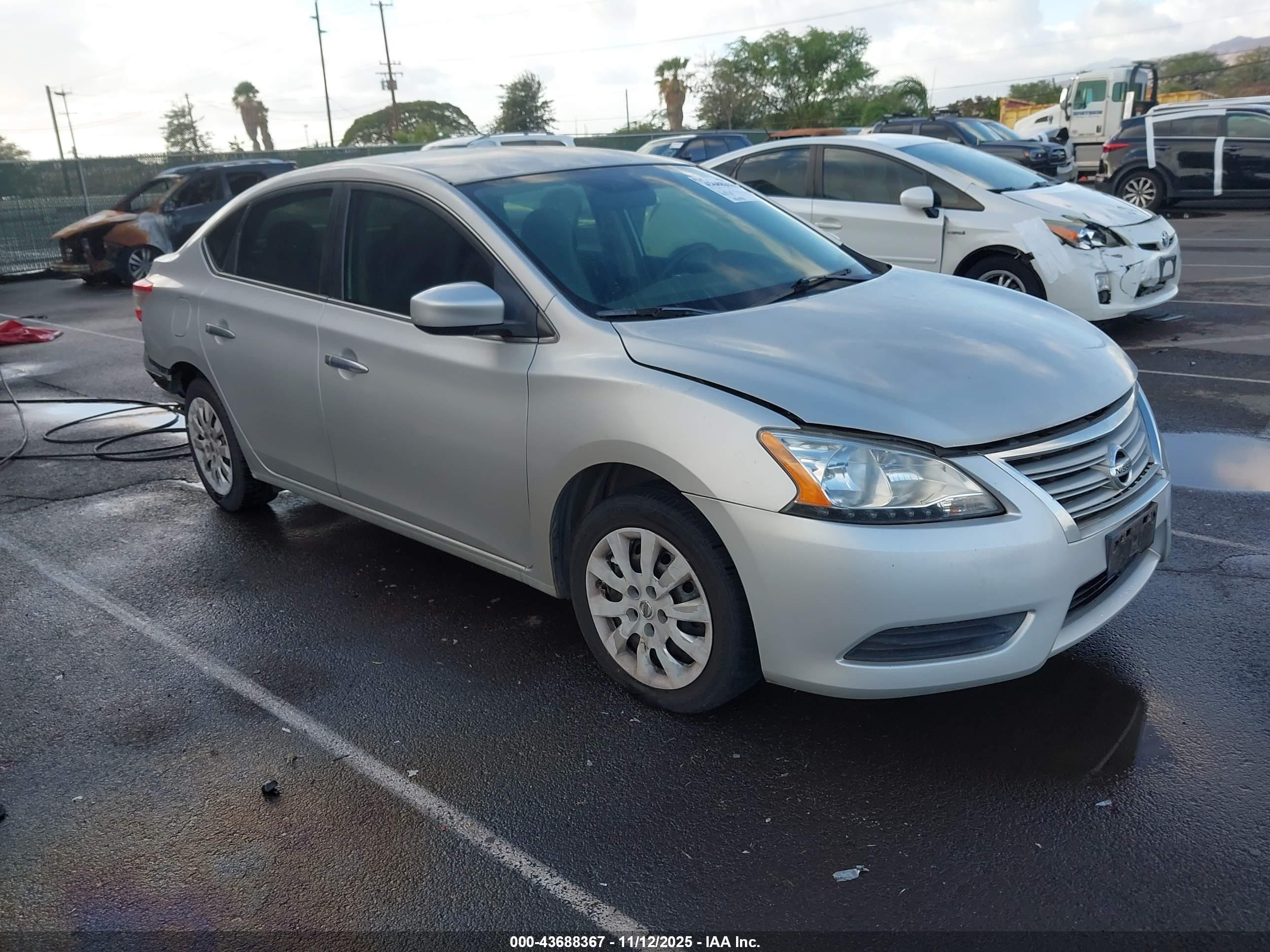 2014 Nissan Sentra S, VIN 3N1AB7AP7EY289249 — Rear end