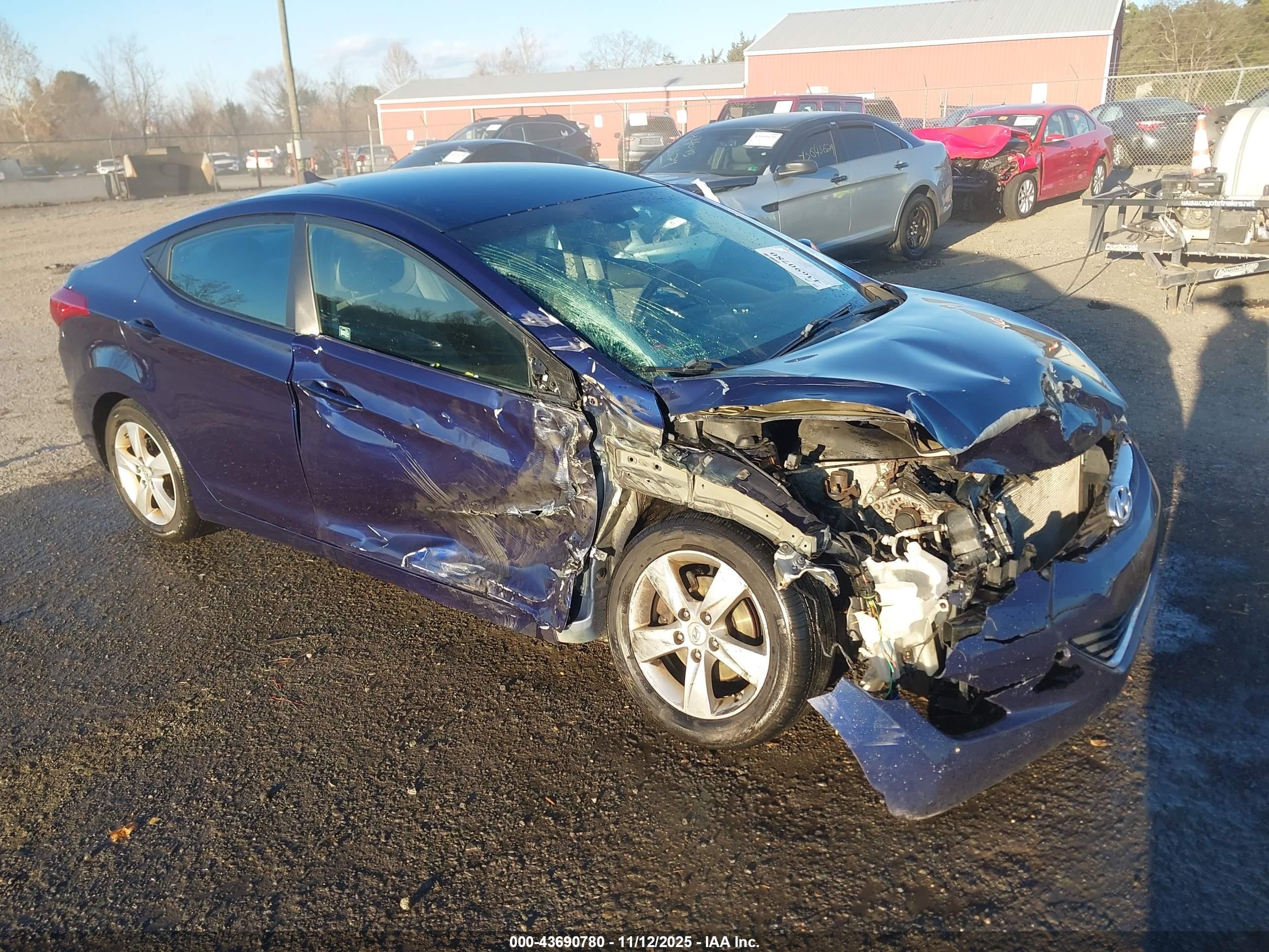 2012 Hyundai Elantra GLS, VIN 5NPDH4AE7CH149833 — Front end