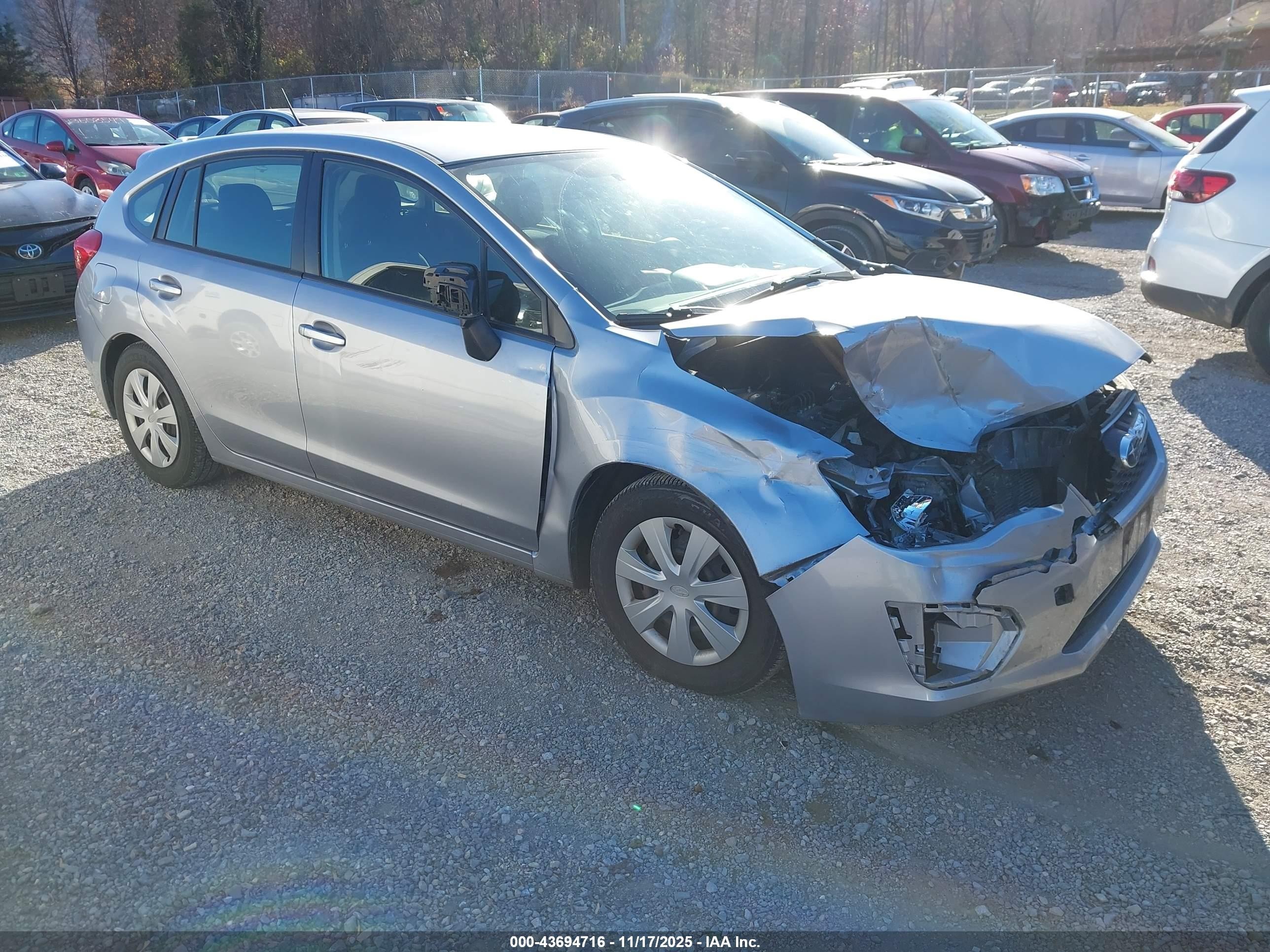 2014 Subaru Impreza 2.0i, VIN JF1GPAA65E9303755 — Front end