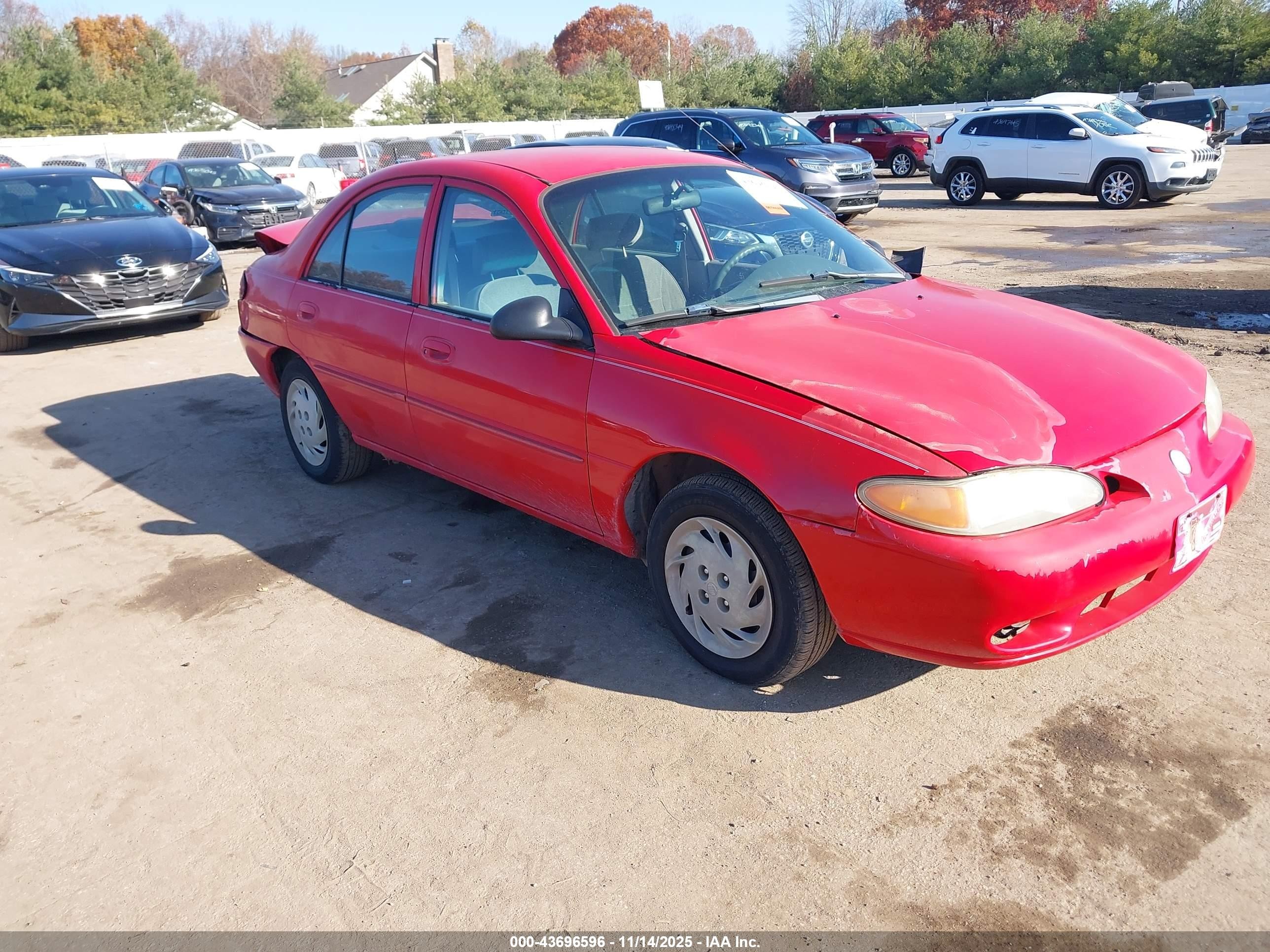 1998 Mercury Tracer LS, VIN 1MEFM13P9WW615583 — Rear end
