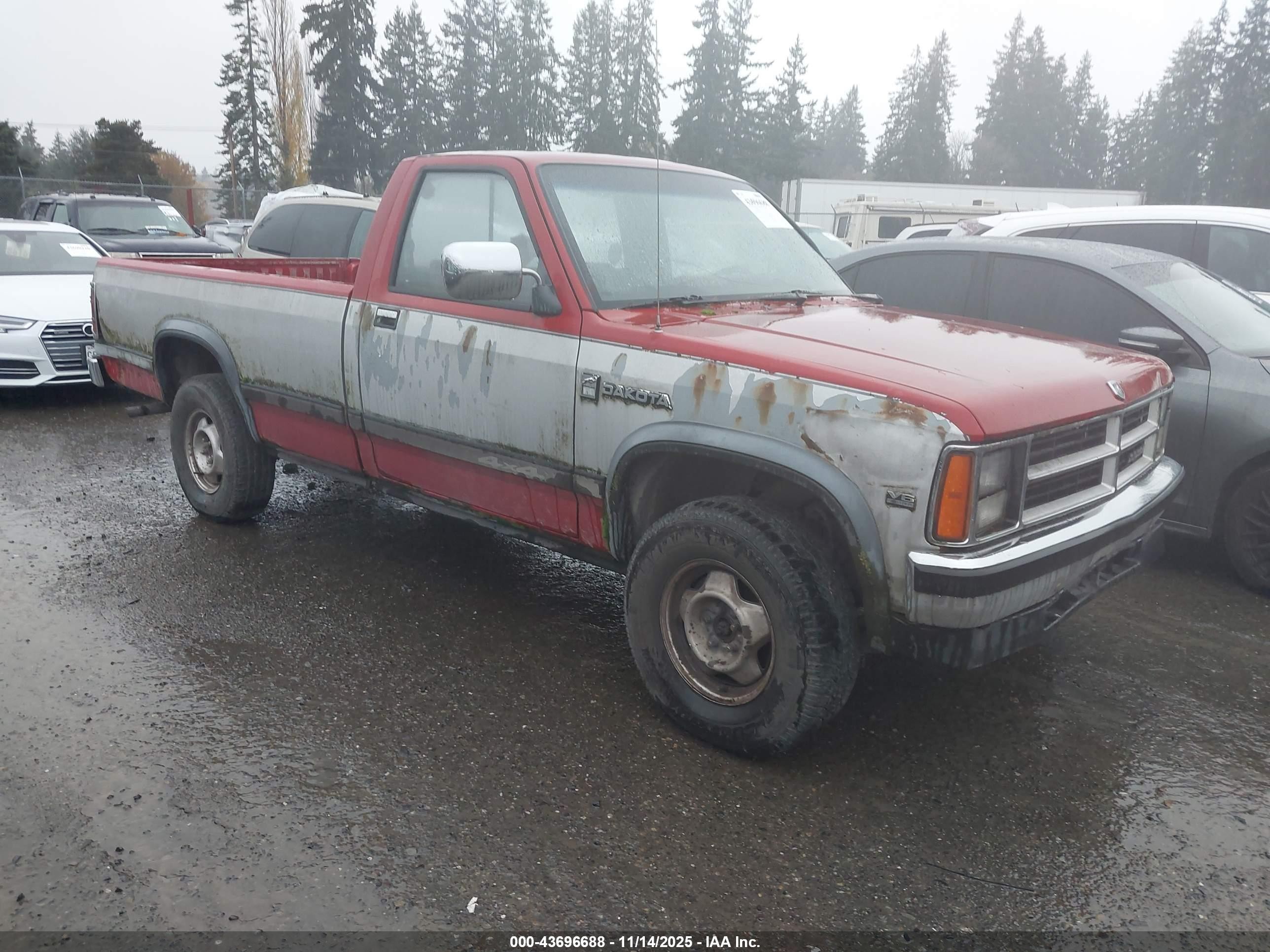 1990 Dodge Dakota, VIN 1B7GG26X2LS718877 — Бок